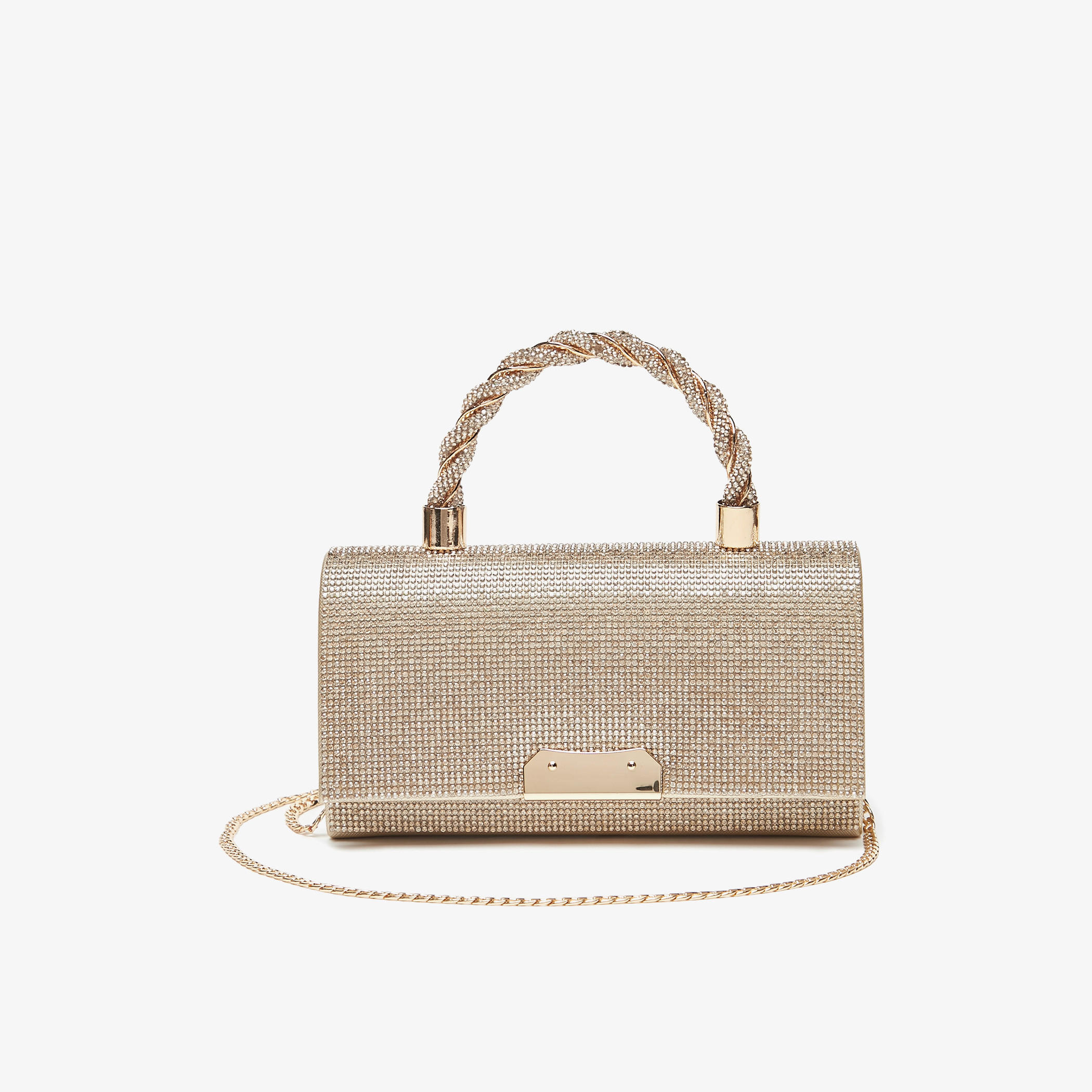Celeste Diamond Embellished Satchel Bag with Grab Handle-women-bagsandwallets-handbags-image-5