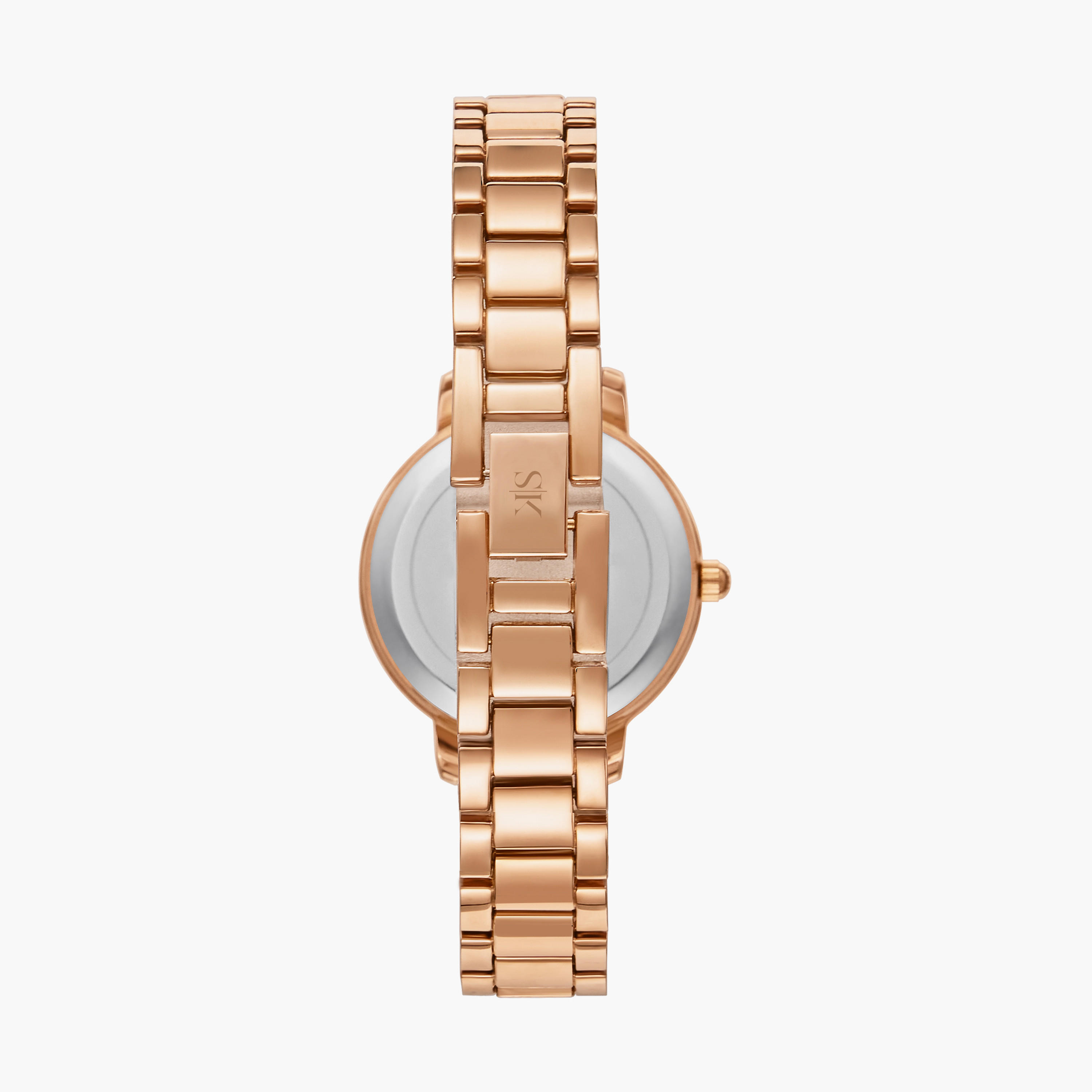 Kenneth Scott Rose Gold Analog Alloy Strap Watch | K23510-RBKR | 33 MM-women-watchesandjewellery-watches-image-3