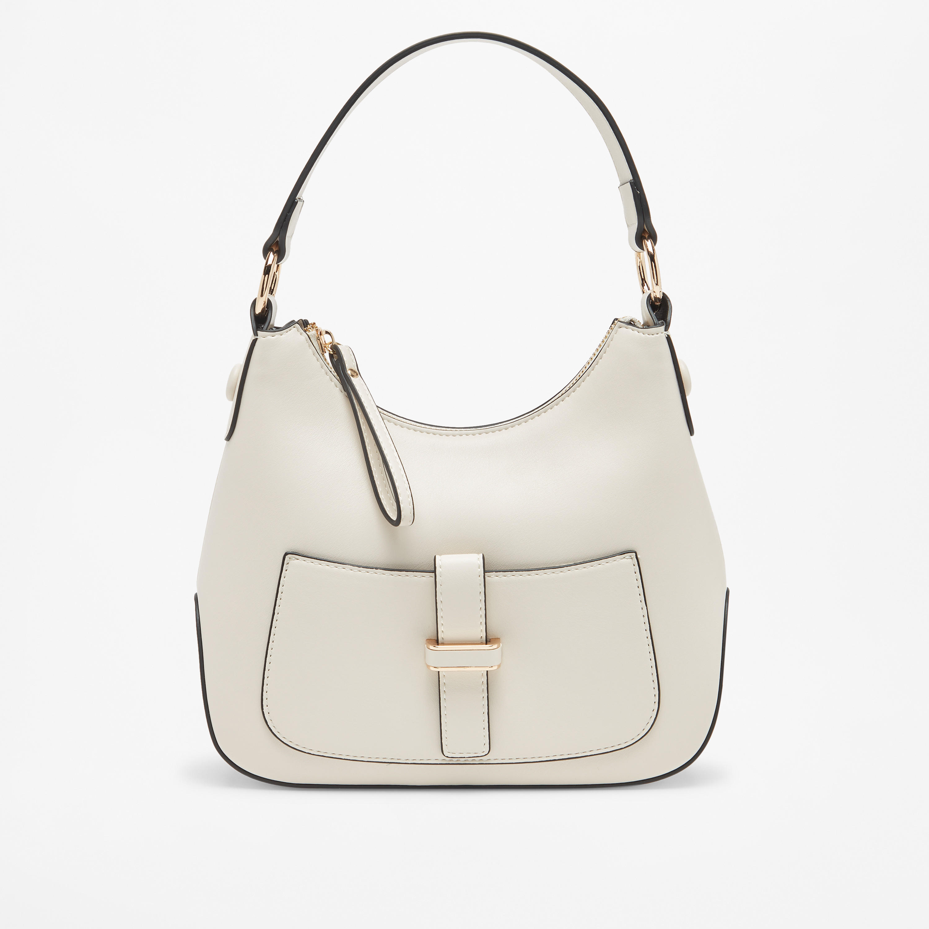 شنطة كروس بودي بارزة الملمس بحزام قابل للفصل وطية إغلاق من سيليست-women-bagsandwallets-handbags-image-1