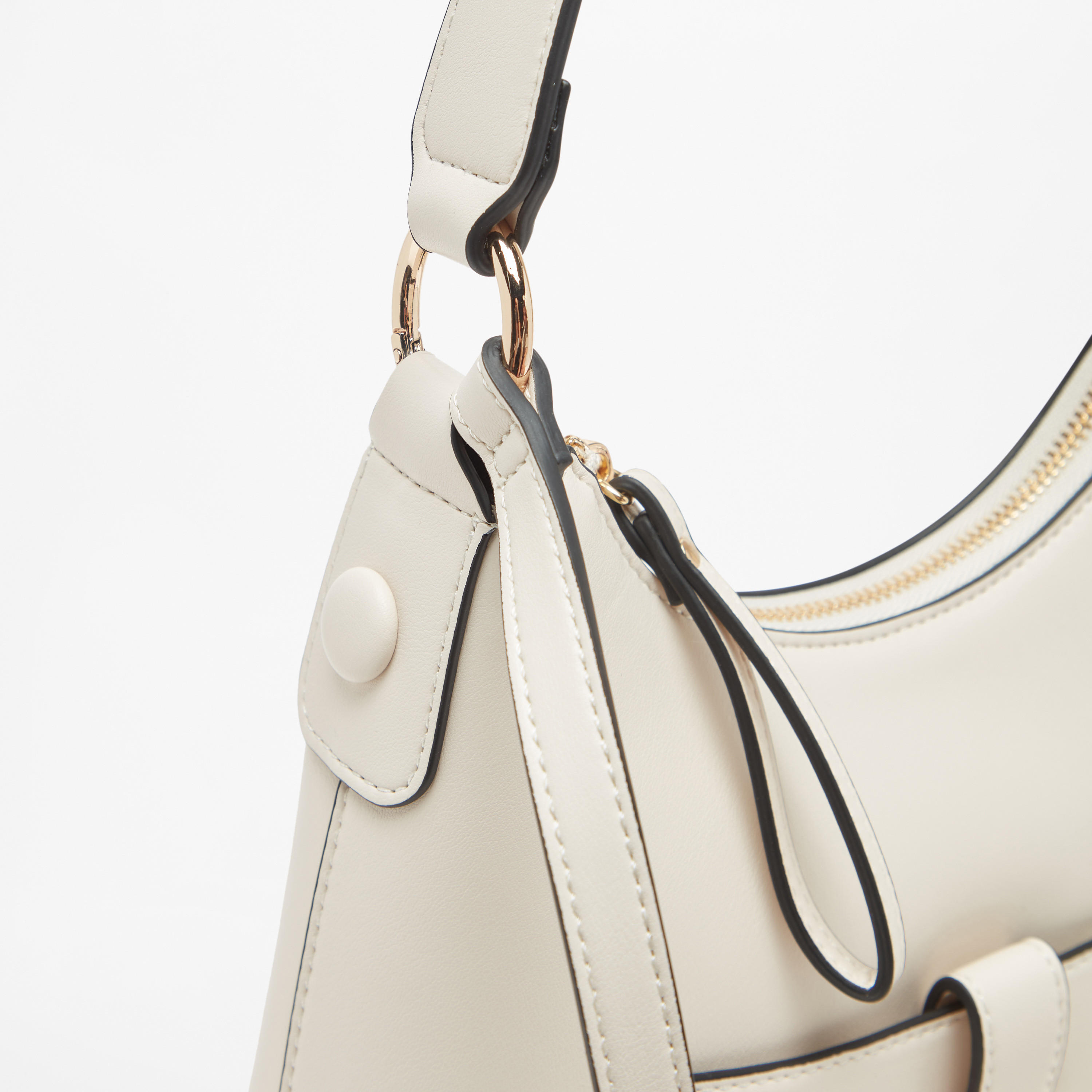 شنطة كروس بودي بارزة الملمس بحزام قابل للفصل وطية إغلاق من سيليست-women-bagsandwallets-handbags-image-3