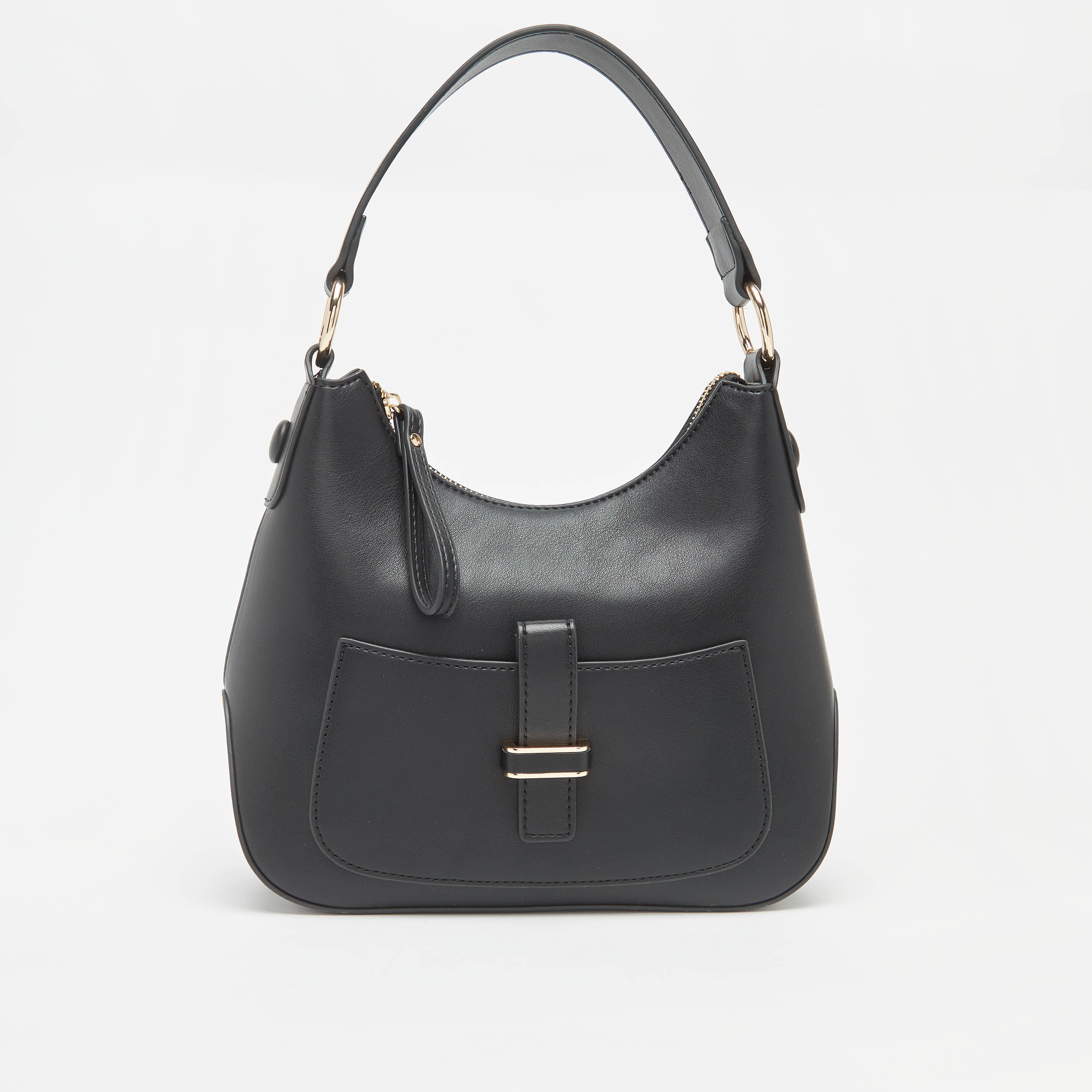 شنطة كروس بودي بارزة الملمس بحزام قابل للفصل وطية إغلاق من سيليست-women-bagsandwallets-handbags-image-1