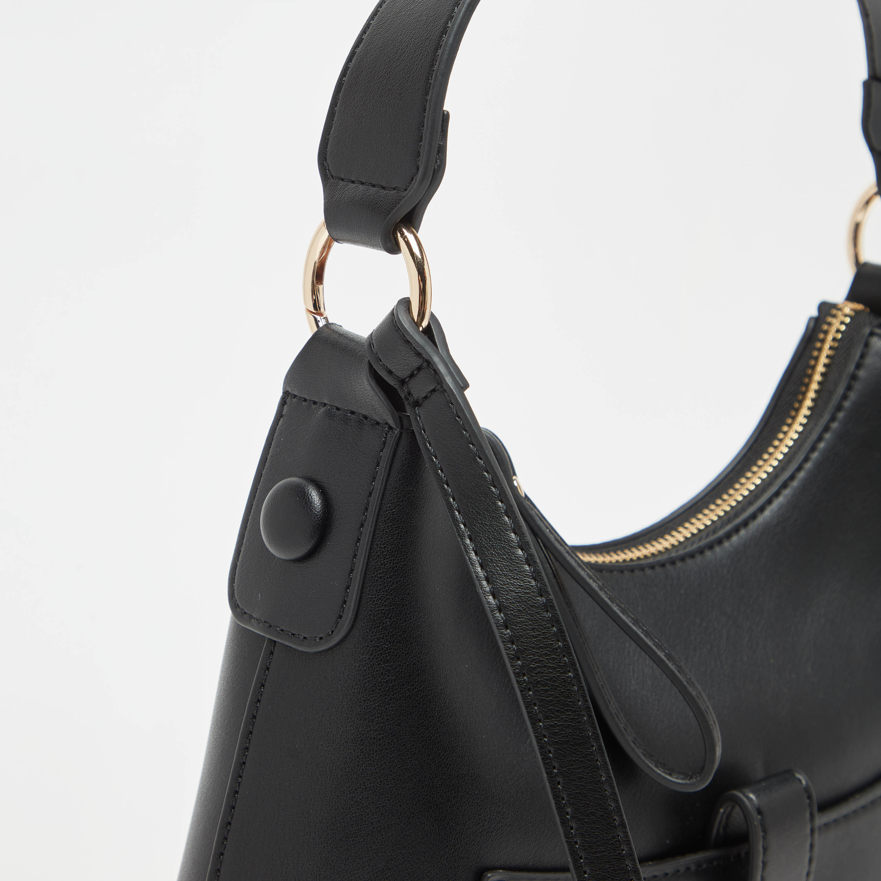 Celeste Textured Crossbody Bag with Detachable Strap and Flap Closure-women-bagsandwallets-handbags-image-7