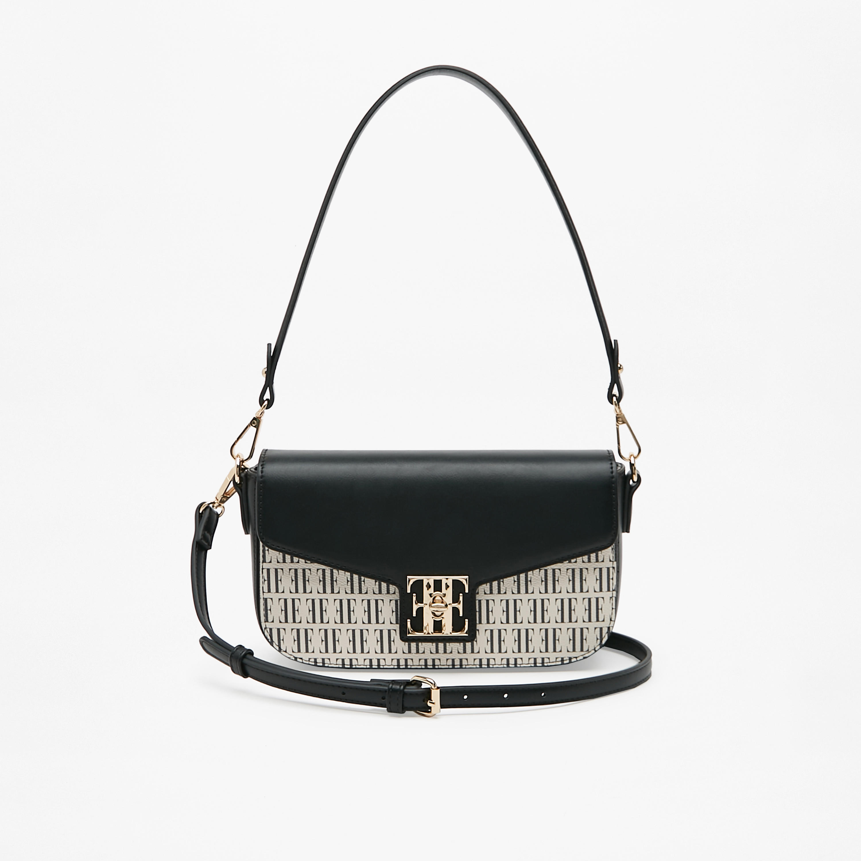 شنطة كروس بودي بحزام قابل للفصل وققل إغلاق وطبعات مونوجرام من إيل-women-bagsandwallets-handbags-image-5
