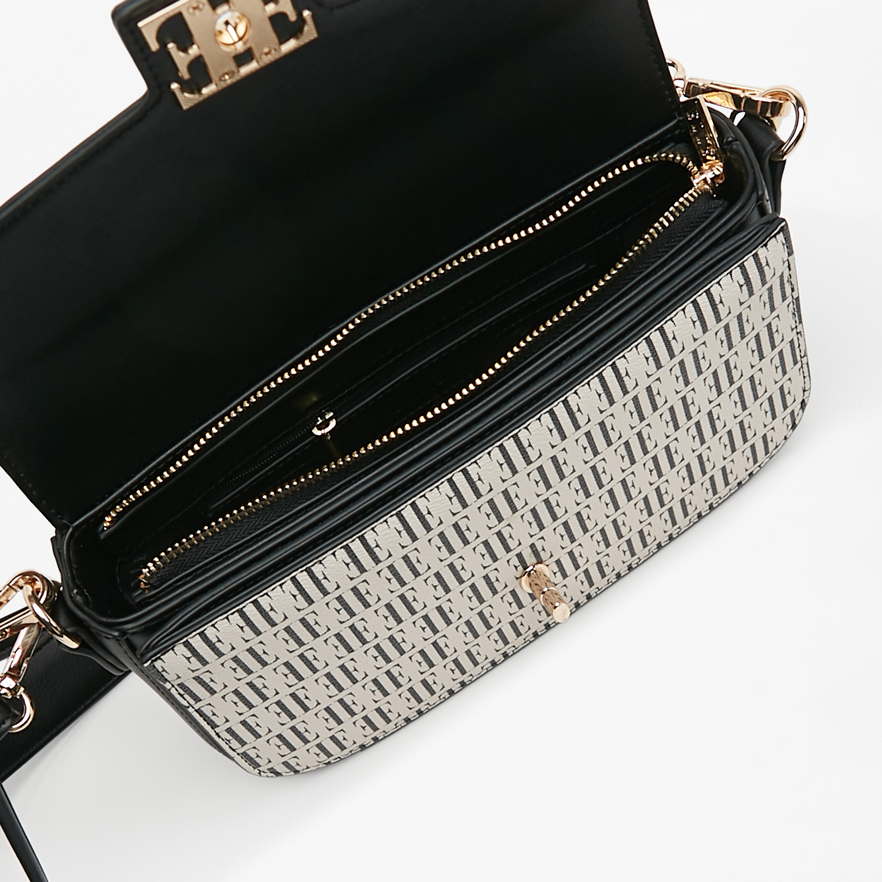 شنطة كروس بودي بحزام قابل للفصل وققل إغلاق وطبعات مونوجرام من إيل-women-bagsandwallets-handbags-image-8