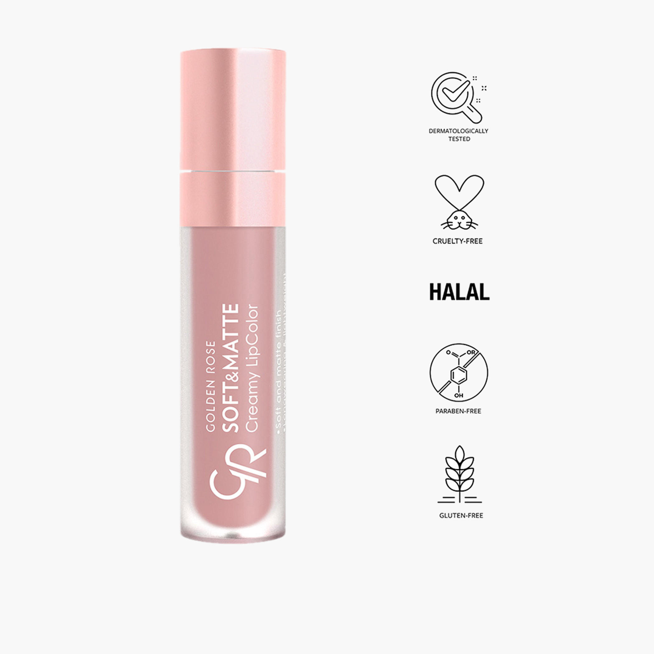 أحمر شفاه كريمي ناعم وغير اللامع من جولدن روز - 5.5 مل-beautyandpersonalcare-makeup-lips-liquidlipsticks-image-6