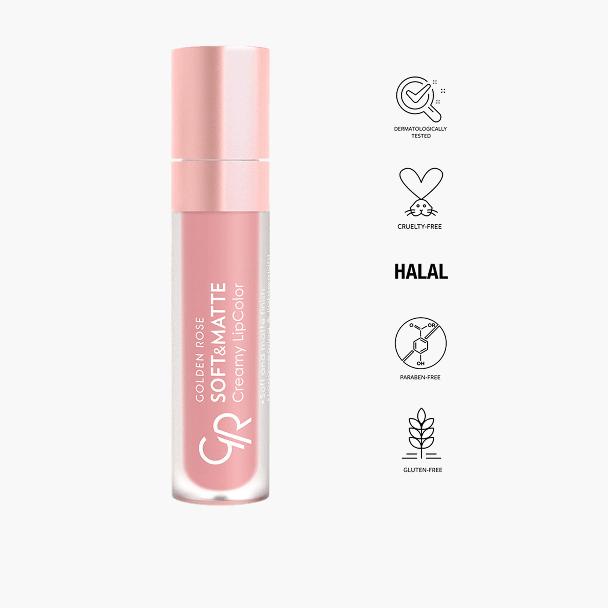 أحمر شفاه كريمي ناعم وغير اللامع من جولدن روز - 5.5 مل-beautyandpersonalcare-makeup-lips-liquidlipsticks-image-15