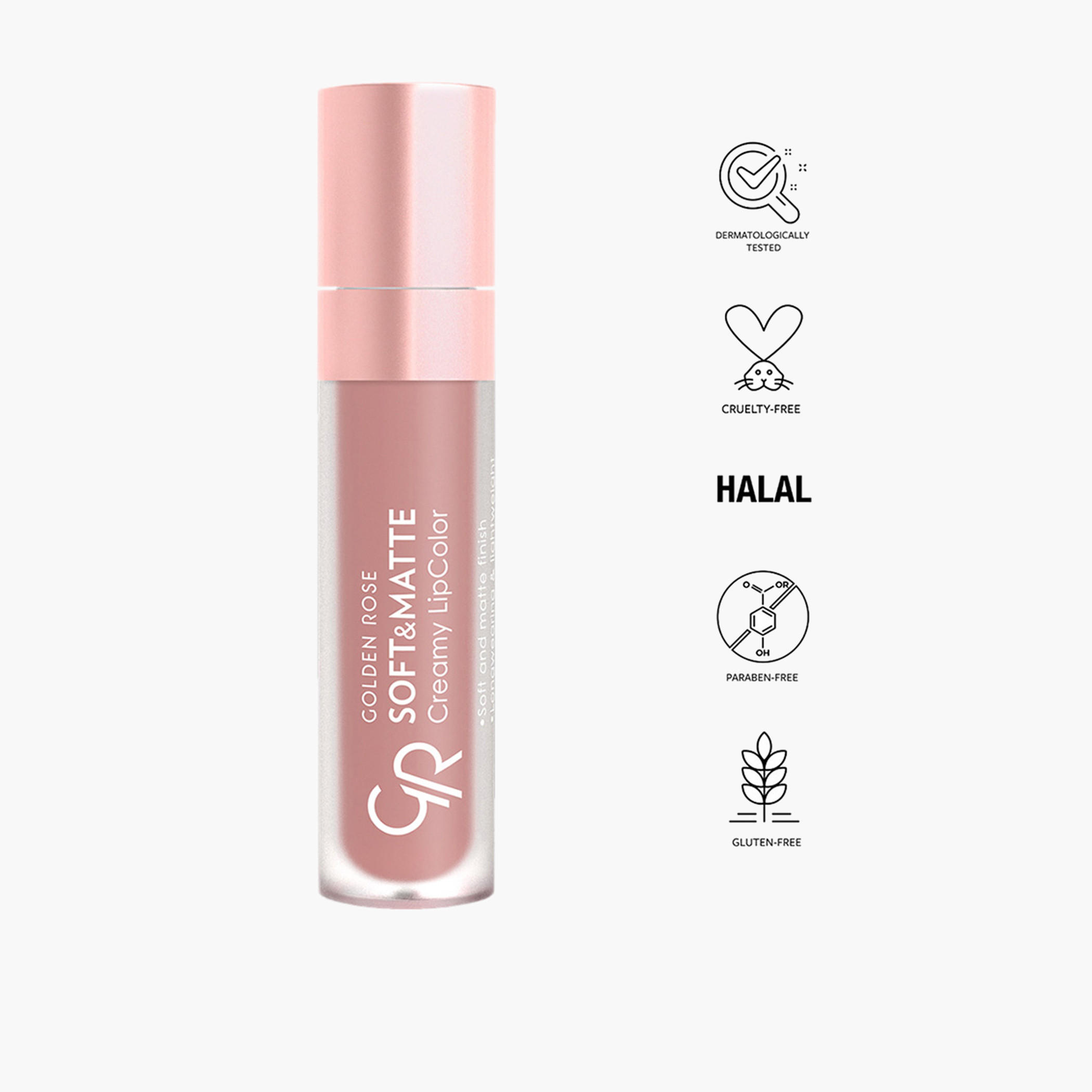 أحمر شفاه كريمي ناعم وغير اللامع من جولدن روز - 5.5 مل-beautyandpersonalcare-makeup-lips-liquidlipsticks-image-18