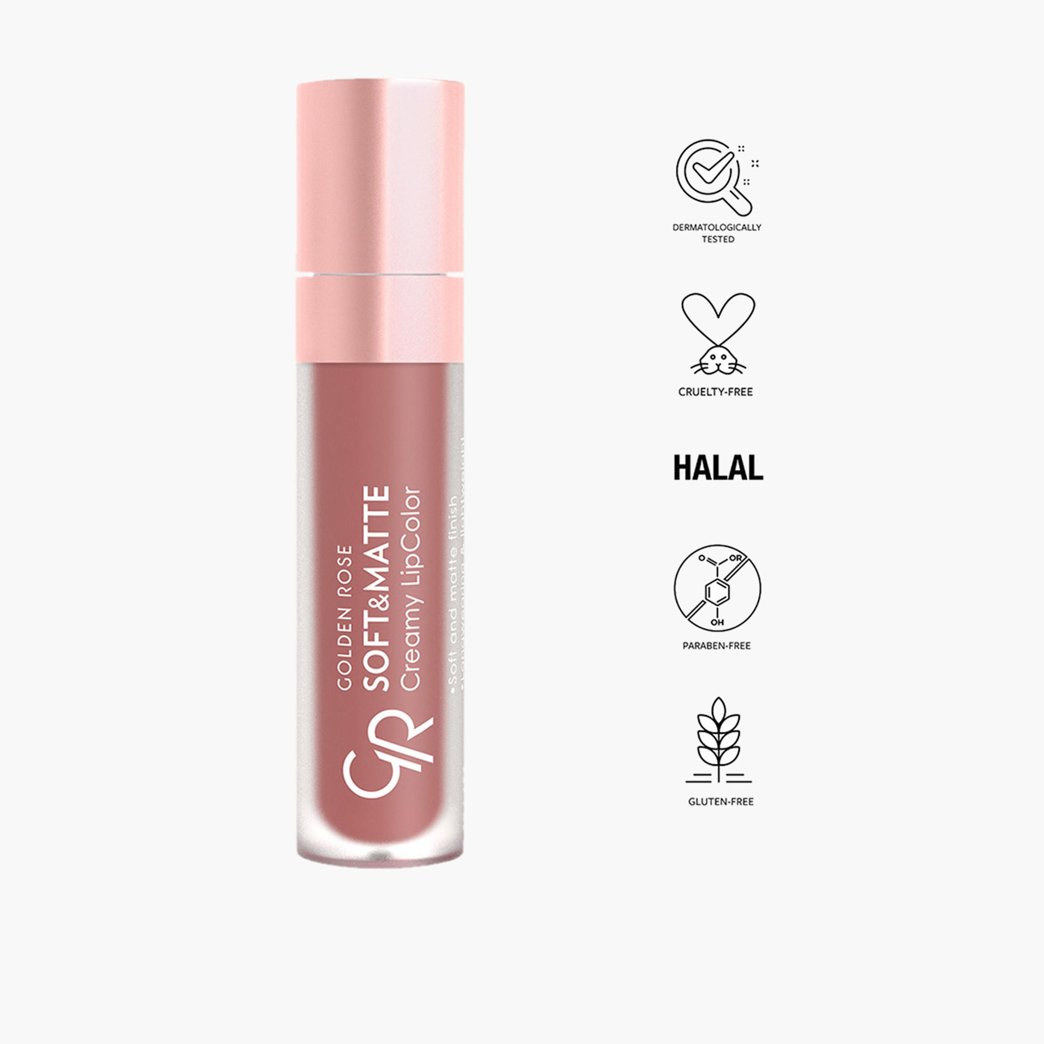 أحمر شفاه كريمي ناعم وغير اللامع من جولدن روز - 5.5 مل-beautyandpersonalcare-makeup-lips-liquidlipsticks-image-21