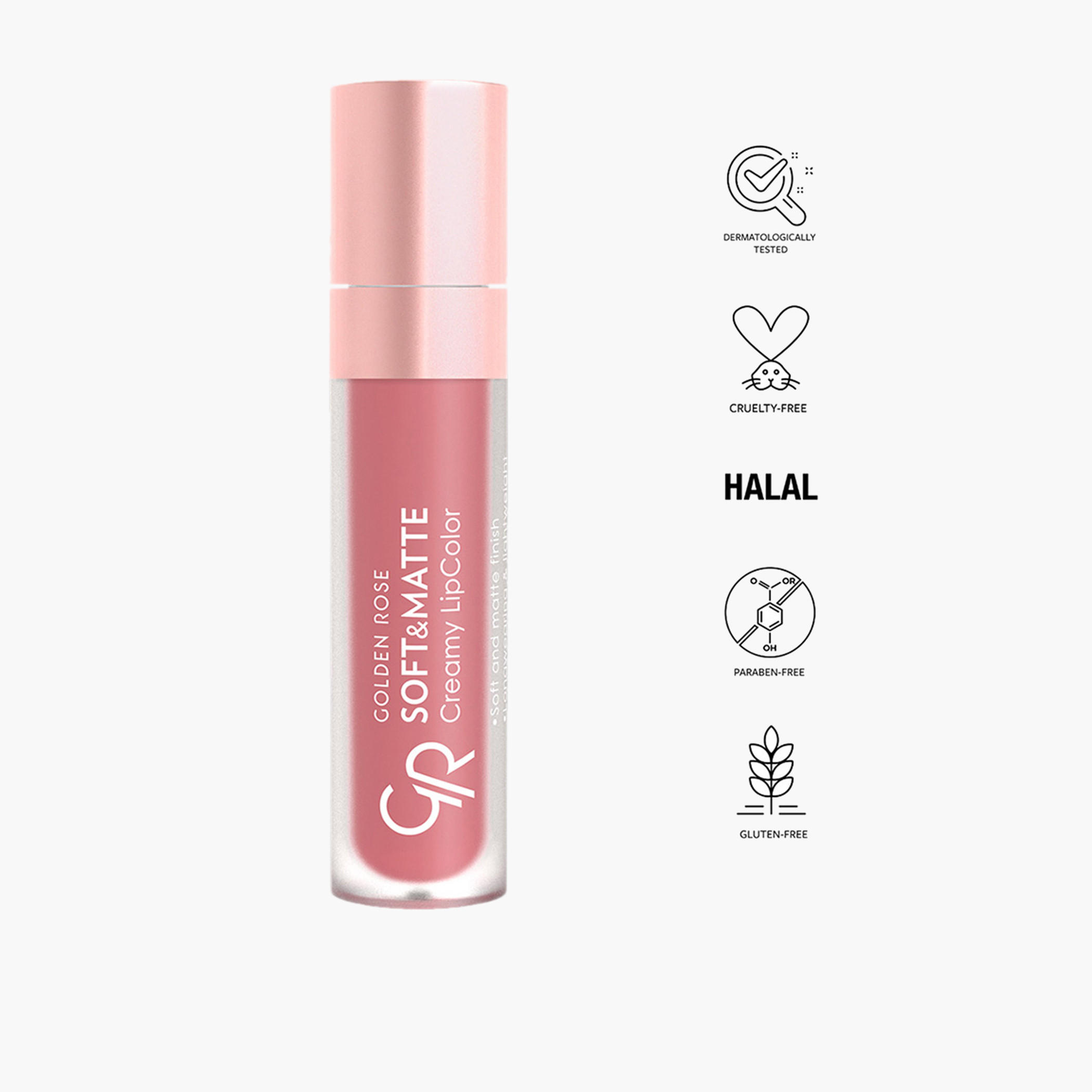أحمر شفاه كريمي ناعم وغير اللامع من جولدن روز - 5.5 مل-beautyandpersonalcare-makeup-lips-liquidlipsticks-image-24