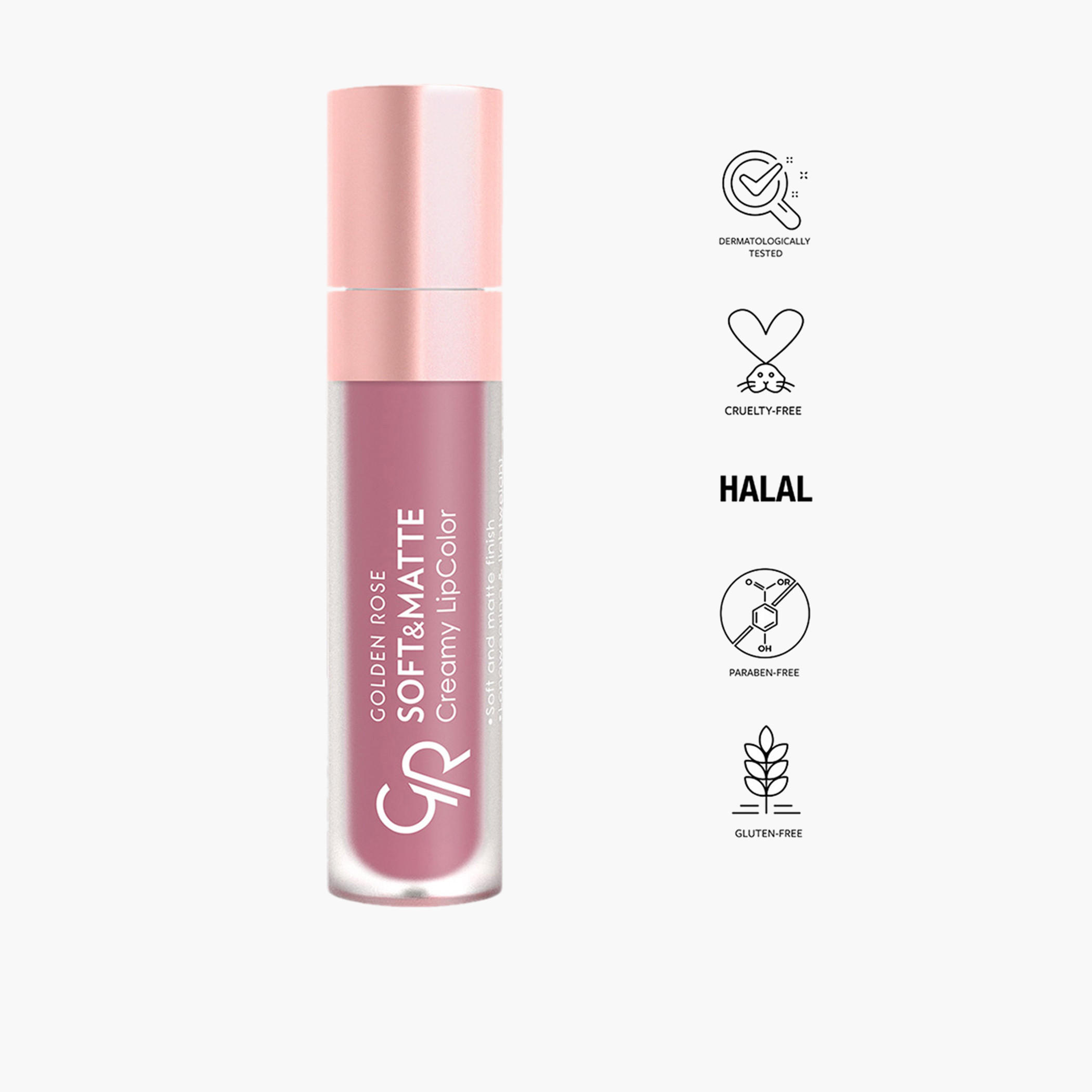 أحمر شفاه كريمي ناعم وغير اللامع من جولدن روز - 5.5 مل-beautyandpersonalcare-makeup-lips-liquidlipsticks-image-30