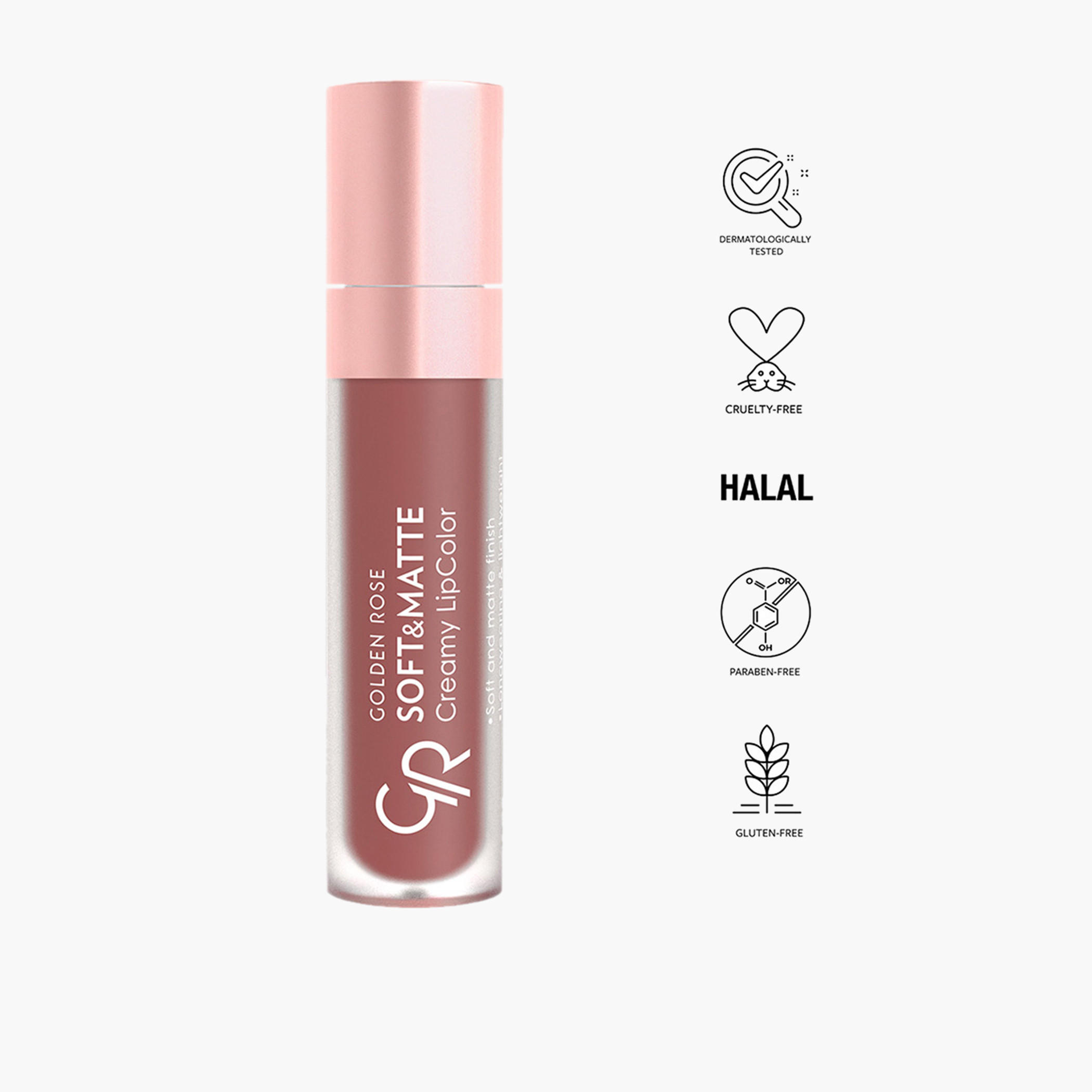 أحمر شفاه كريمي ناعم وغير اللامع من جولدن روز - 5.5 مل-beautyandpersonalcare-makeup-lips-liquidlipsticks-image-39