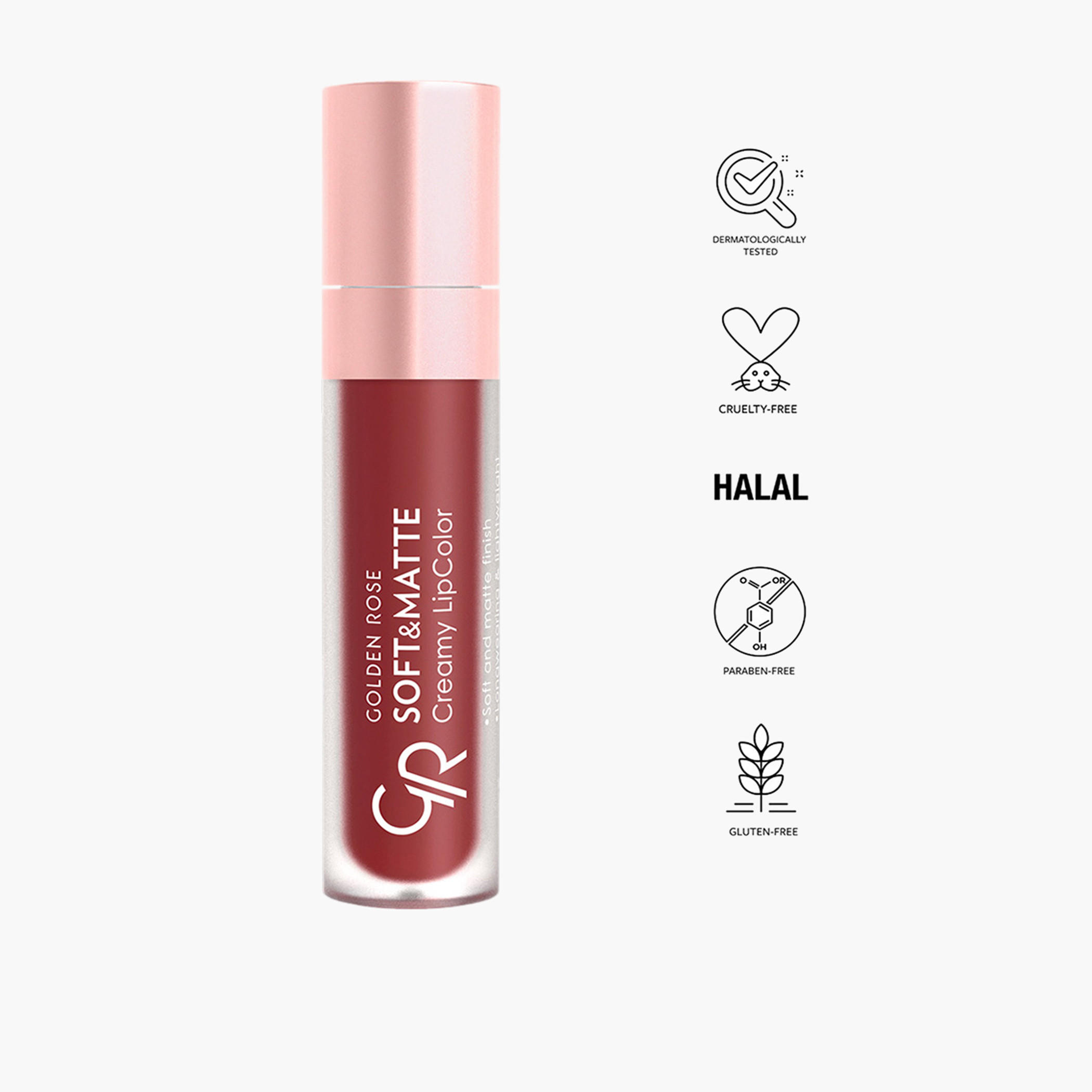 أحمر شفاه كريمي ناعم وغير اللامع من جولدن روز - 5.5 مل-beautyandpersonalcare-makeup-lips-liquidlipsticks-image-42