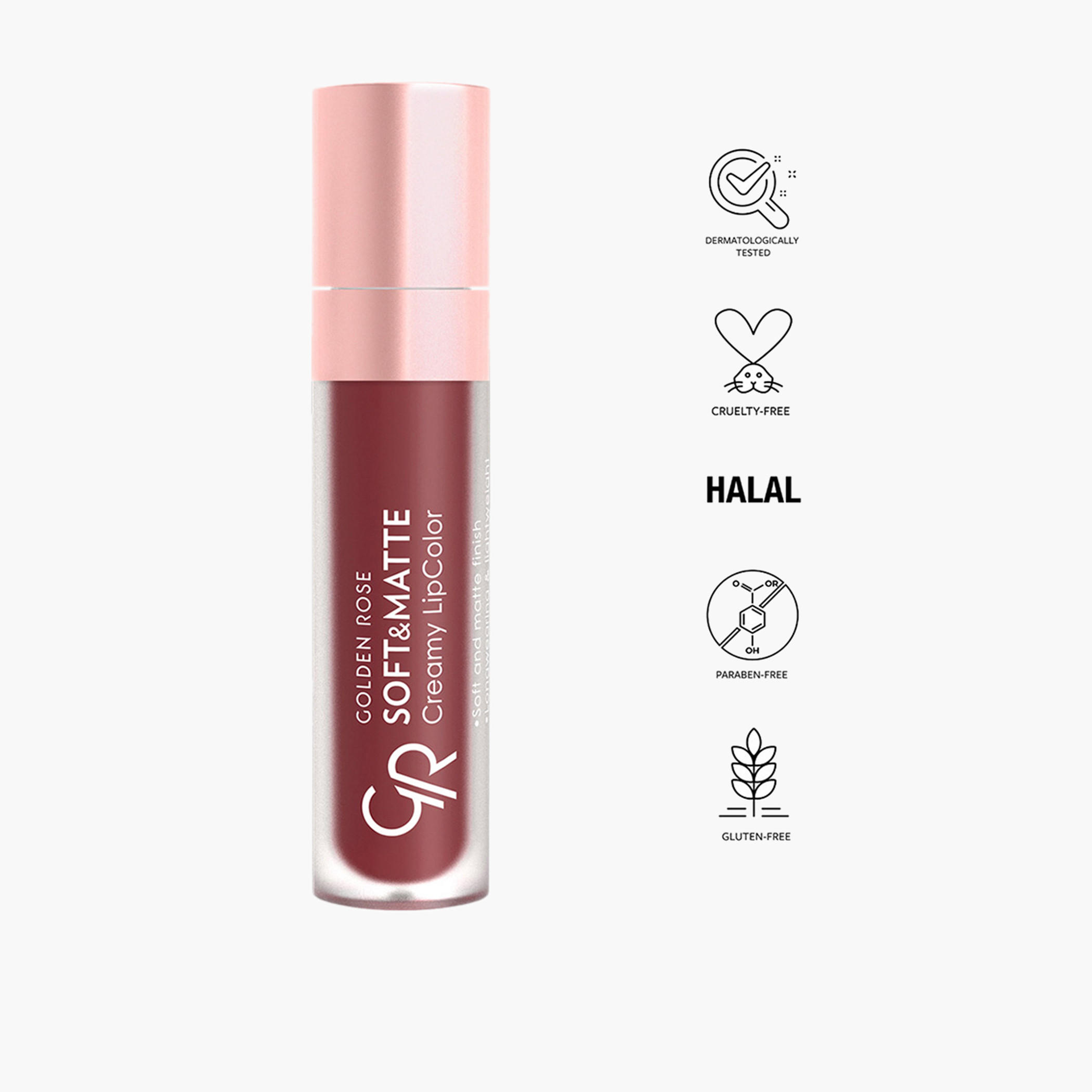 أحمر شفاه كريمي ناعم وغير اللامع من جولدن روز - 5.5 مل-beautyandpersonalcare-makeup-lips-liquidlipsticks-image-48