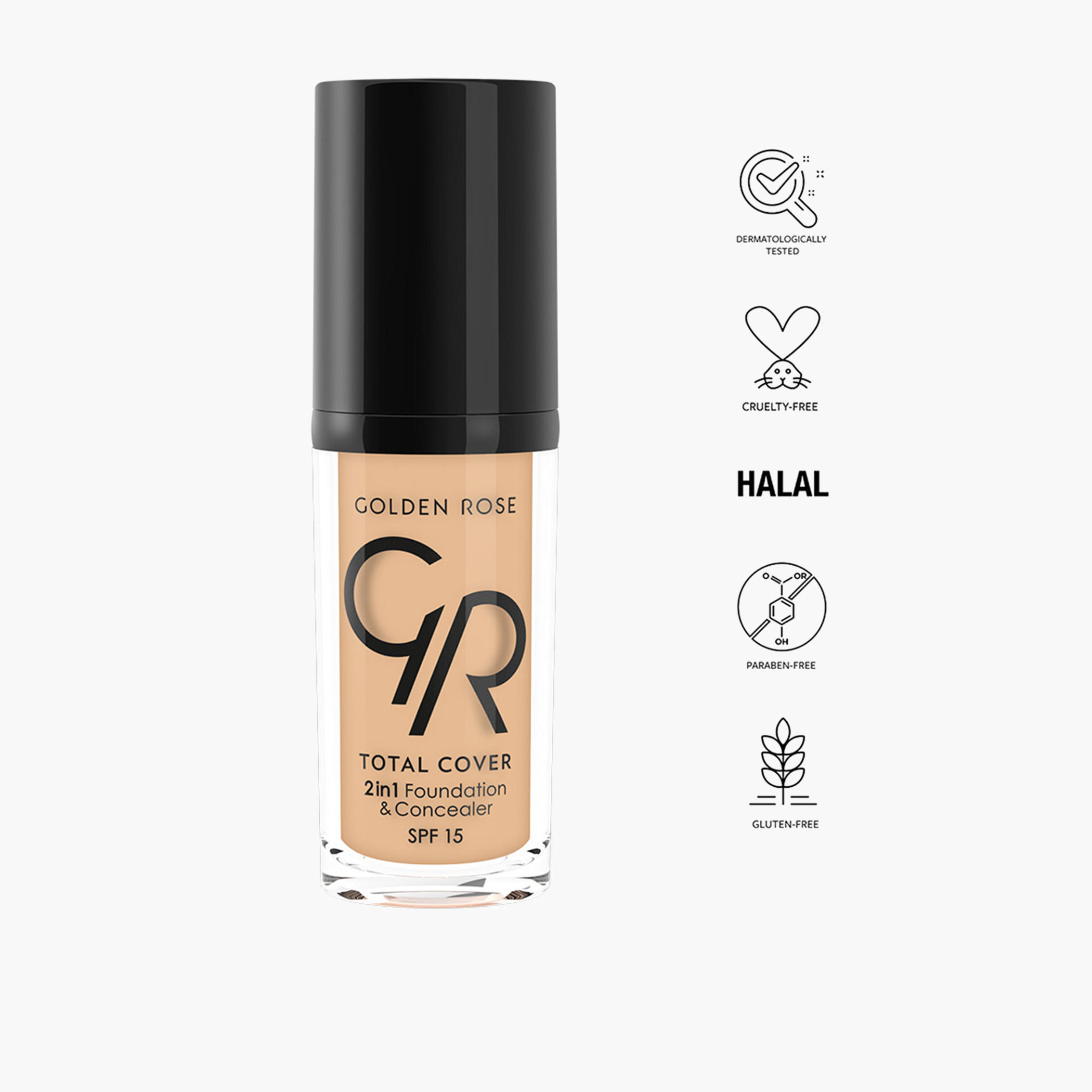 كونسيلر وكريم أساس 2 في 1 توتال كوفر من جولدن روز-beautyandpersonalcare-makeup-face-foundations-image-9