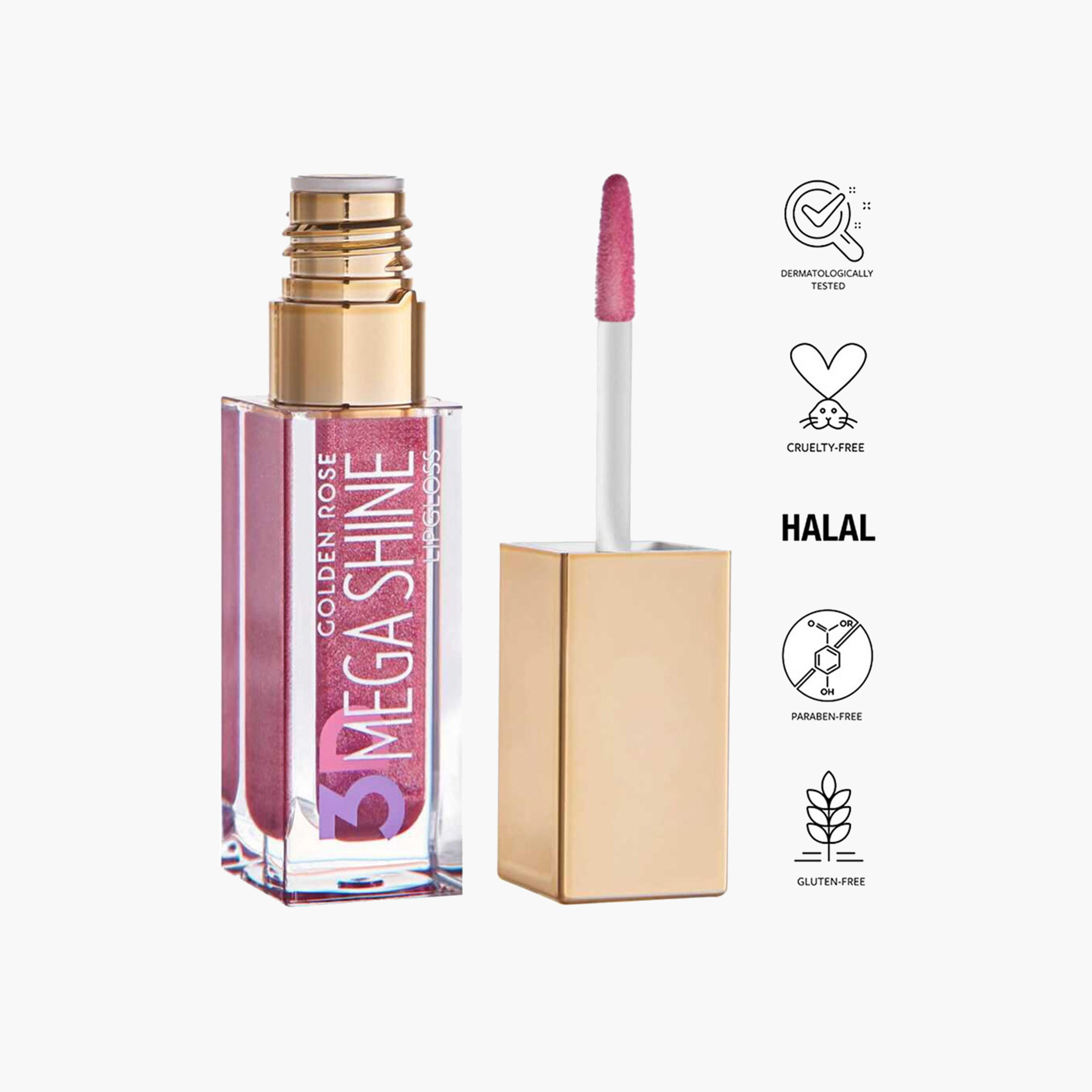 ملمع شفاه 102 ميجا شاين من جولدن روز - 5.2 مل-beautyandpersonalcare-makeup-lips-lipglossesandbalms-image-57
