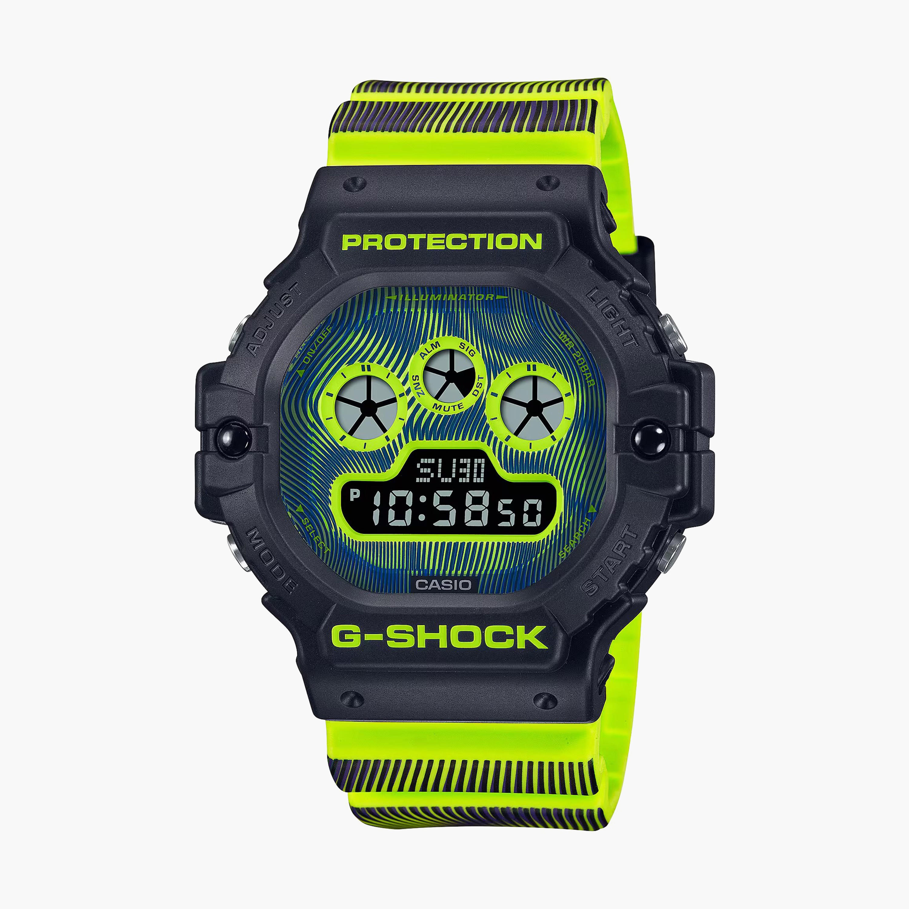 ساعة جي-شوك يونيسكس بنفسجية رقمية بحزام سيليكون | DW-5900JT-6DR-men-watchesandjewellery-watches-image-4