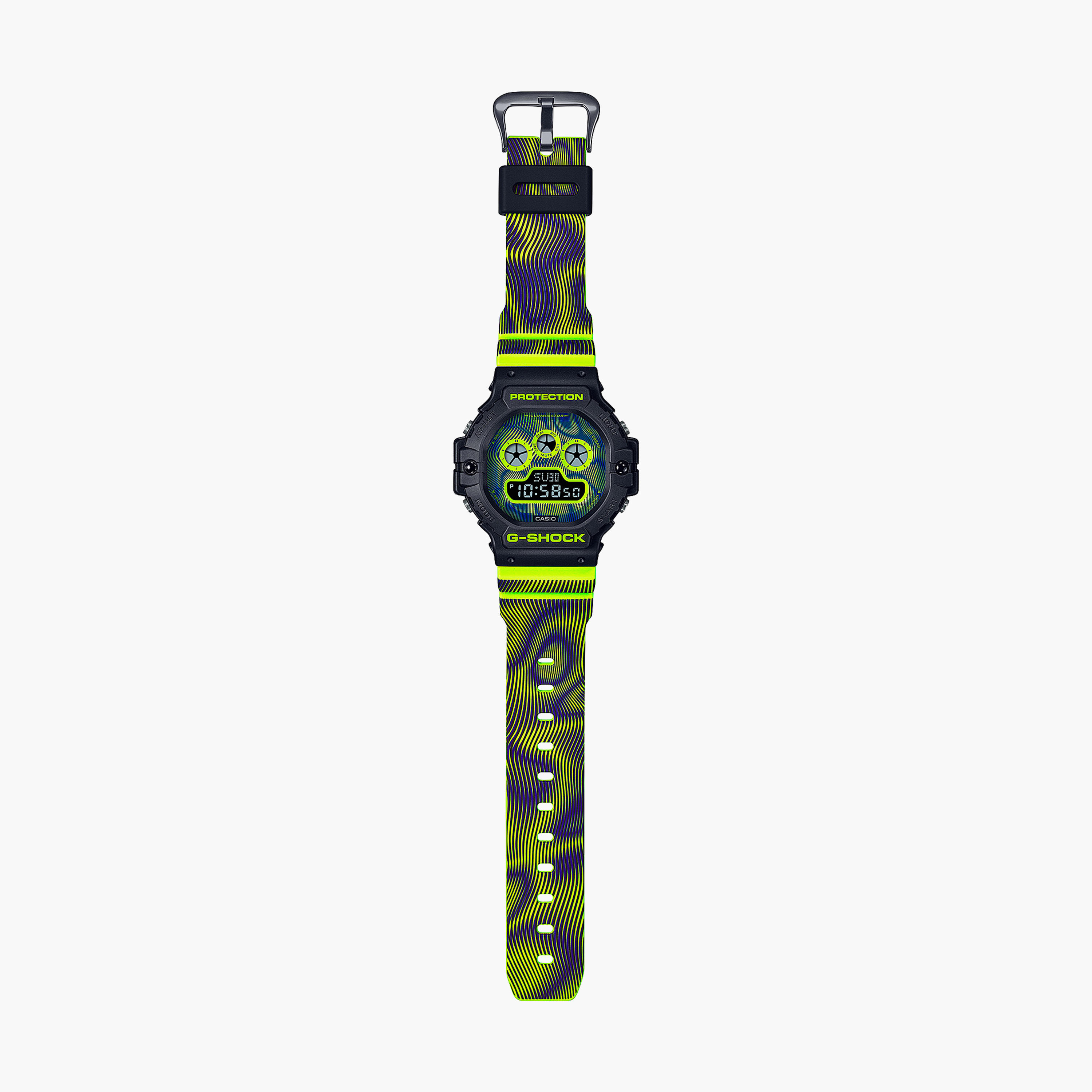 ساعة جي-شوك يونيسكس بنفسجية رقمية بحزام سيليكون | DW-5900JT-6DR-men-watchesandjewellery-watches-image-5