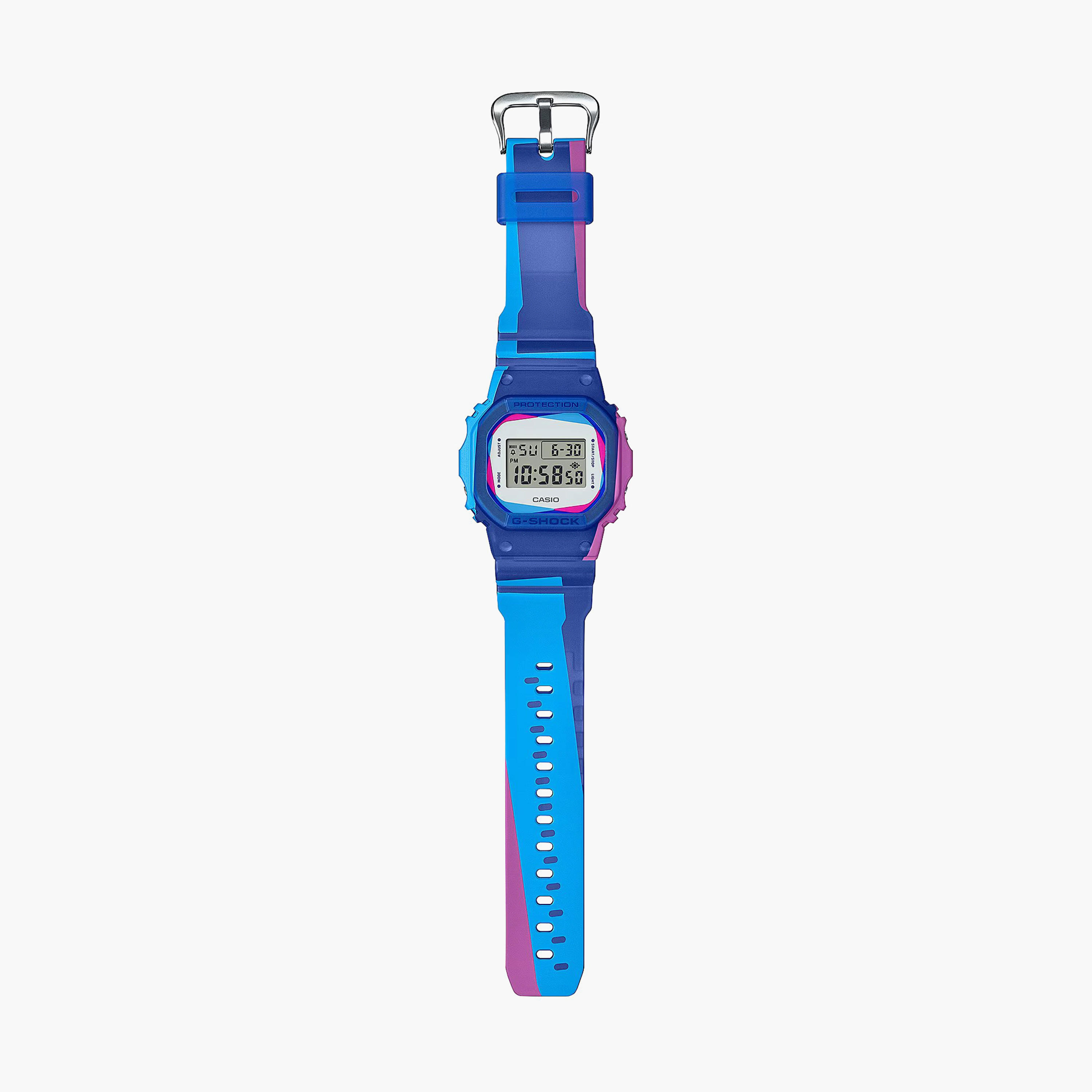 G-Shock Unisex Multi Colour Digital Resin Strap Watch with Additional Bezel and Band | DWE-5600PR-2DR | 44 MM-men-watchesandjewellery-watches-image-2