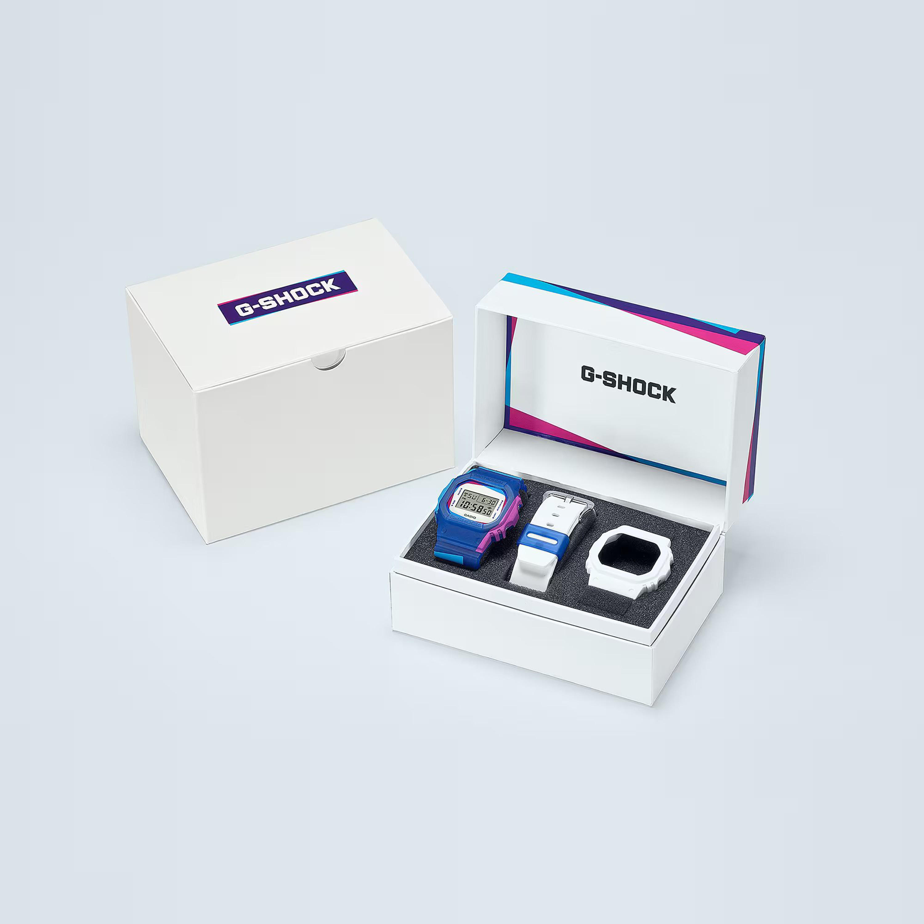 G-Shock Unisex Multi Colour Digital Resin Strap Watch with Additional Bezel and Band | DWE-5600PR-2DR | 44 MM-men-watchesandjewellery-watches-image-7