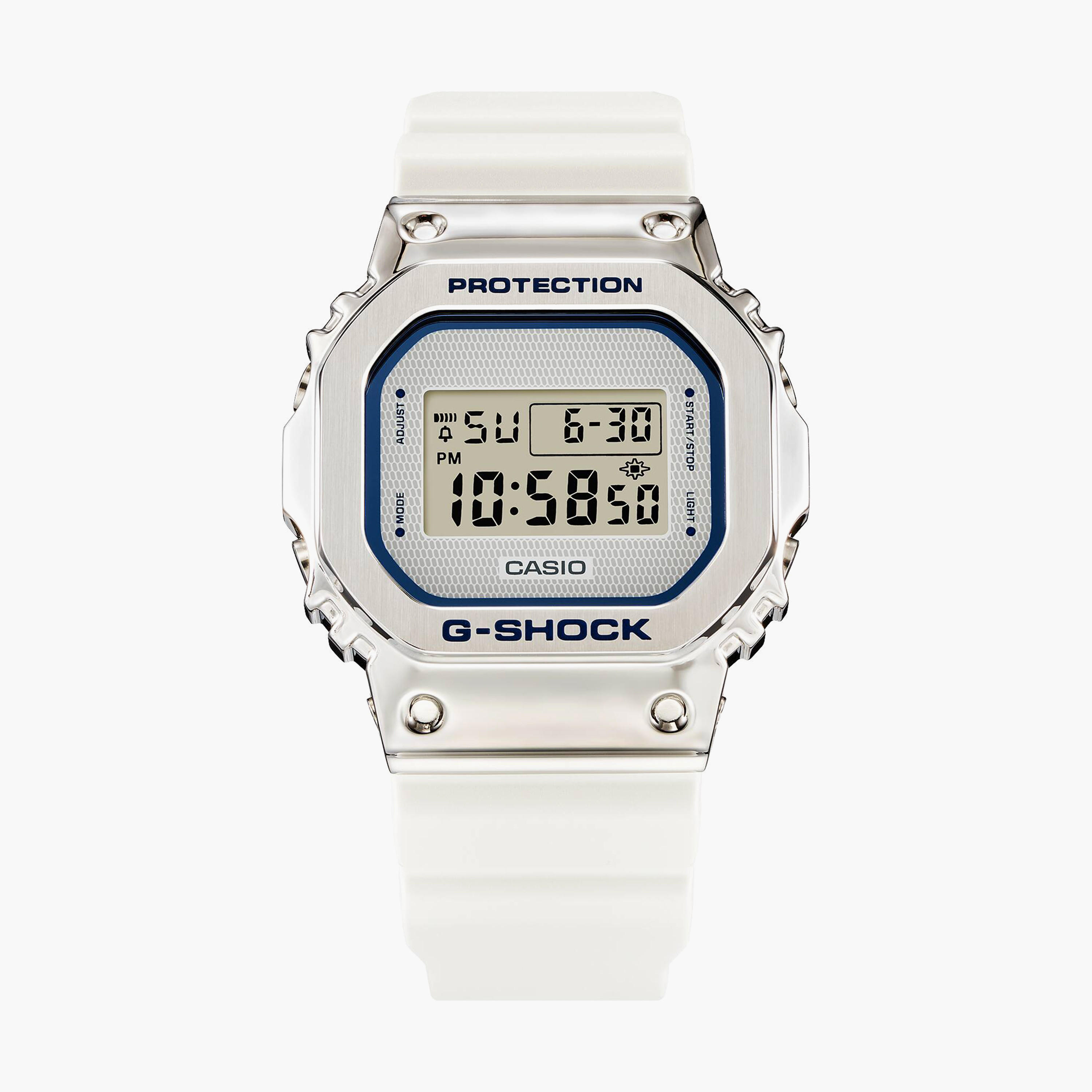G-Shock Men's White Digital Resin Strap Watch | GM-5600LC-7DR-men-watchesandjewellery-watches-image-2