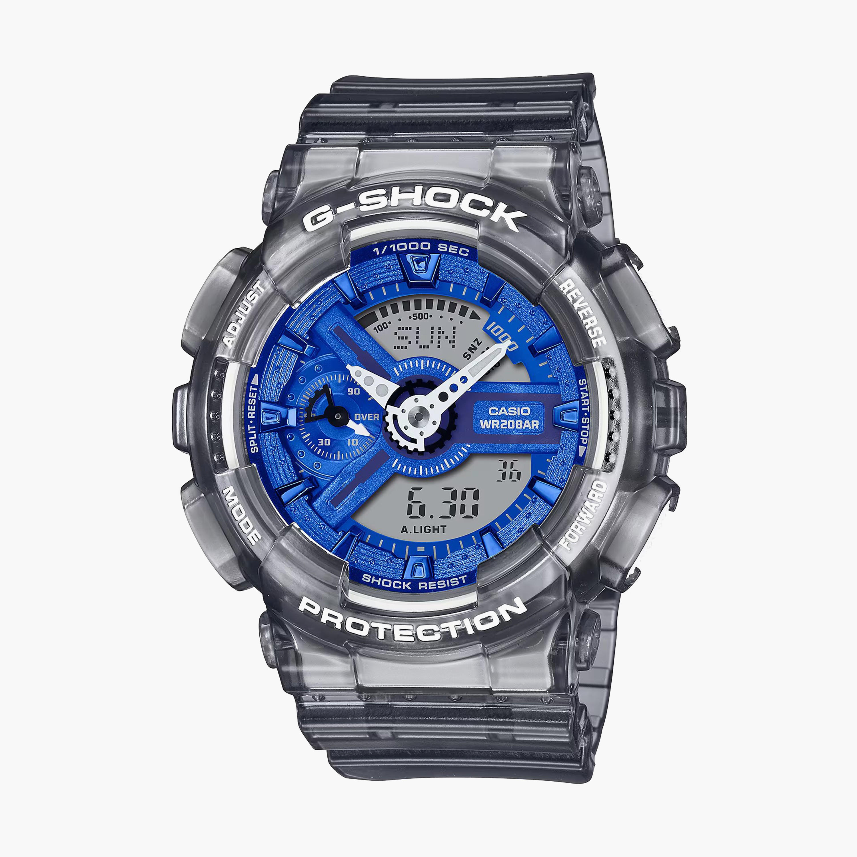 ساعة انالوج-رقمية من جي شوك للجنسين بسوار راتنج مع لون اخضر - GMA-S110GS-3ADR-men-watchesandjewellery-watches-image-9