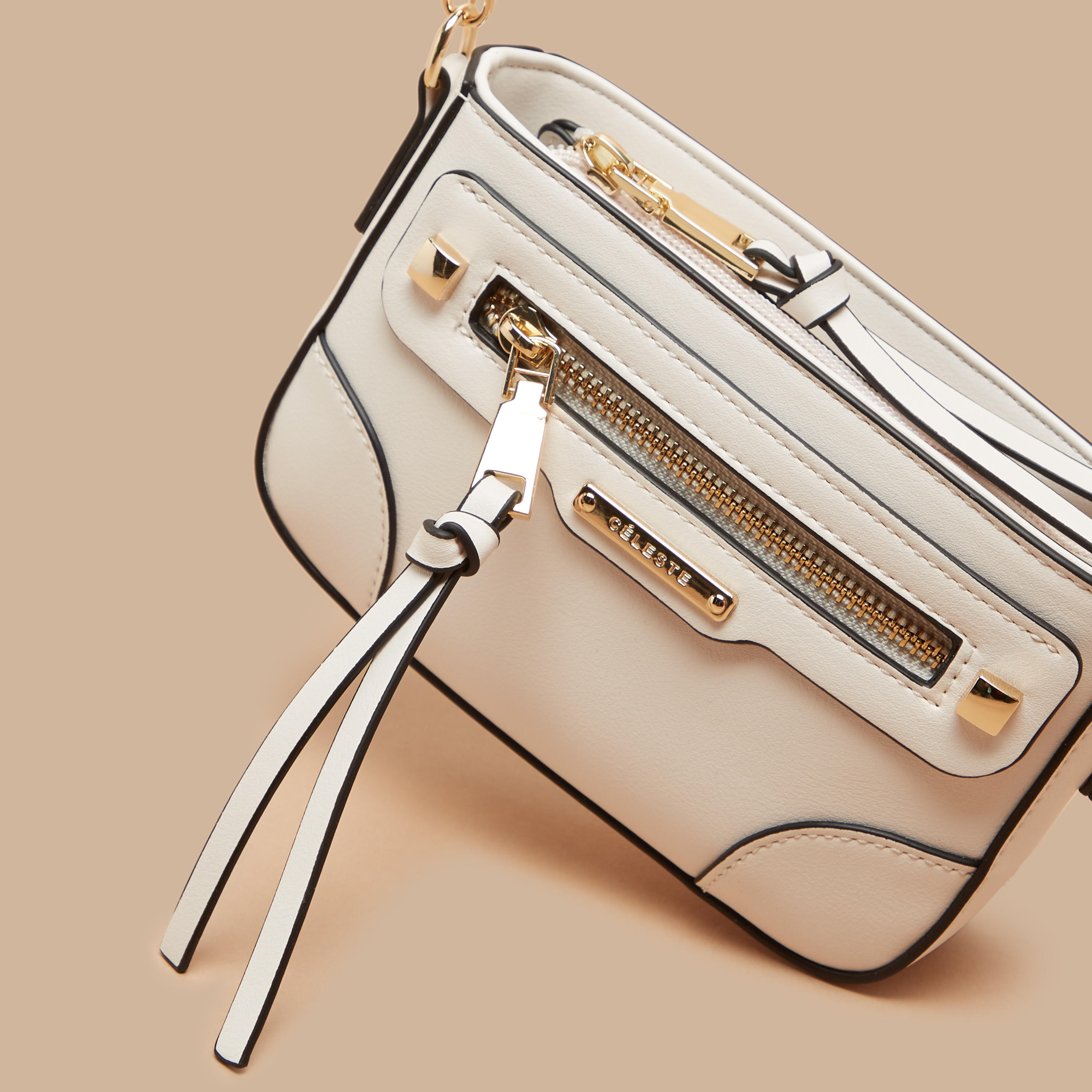 Celeste Textured Crossbody Bag with Detachable Chain Strap-women-bagsandwallets-handbags-image-3
