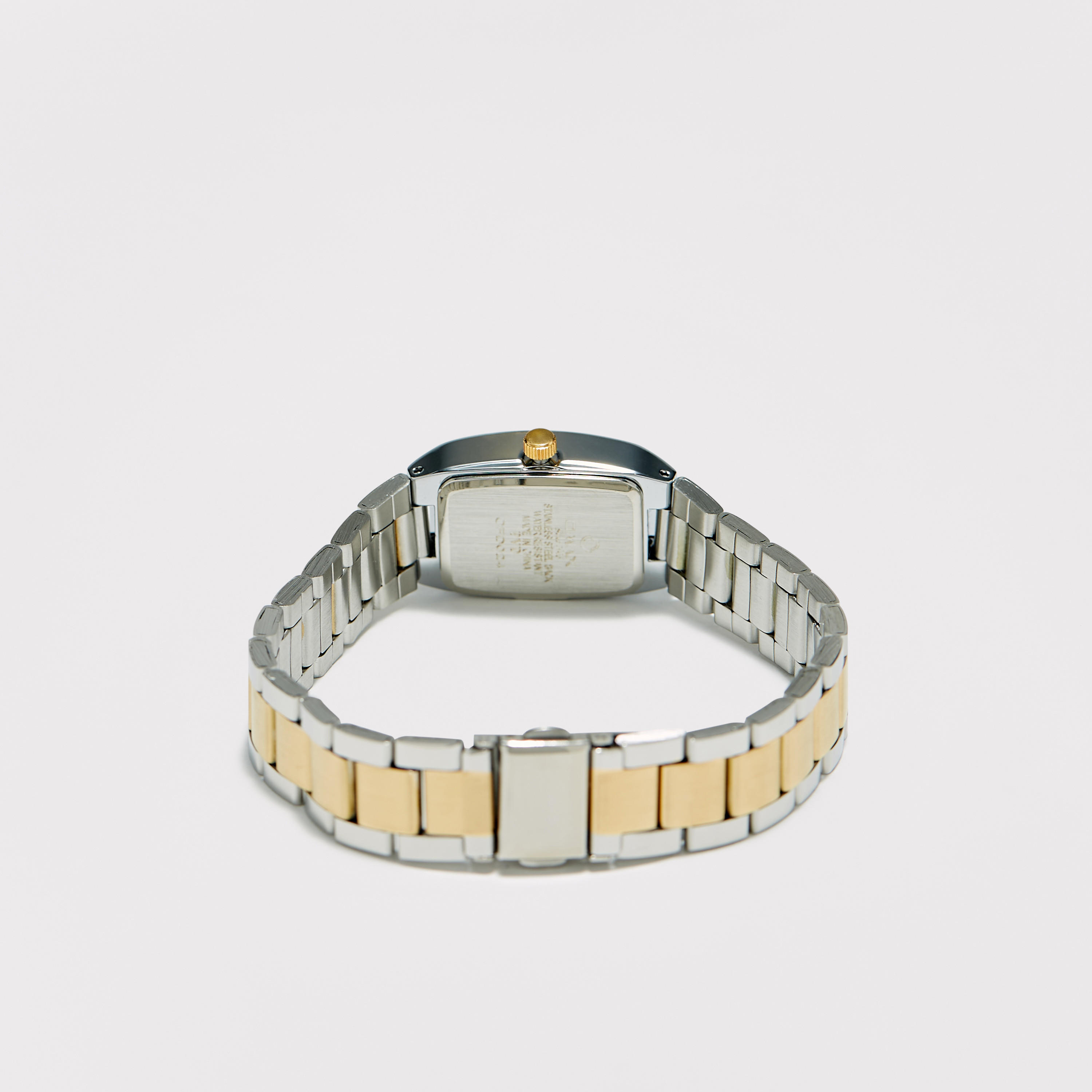 ساعة يد تناظرية فضية وذهبية بسوار ستانلس ستيل للنساء من أوماكس - 00CFD024N002-women-watchesandjewellery-watches-image-2