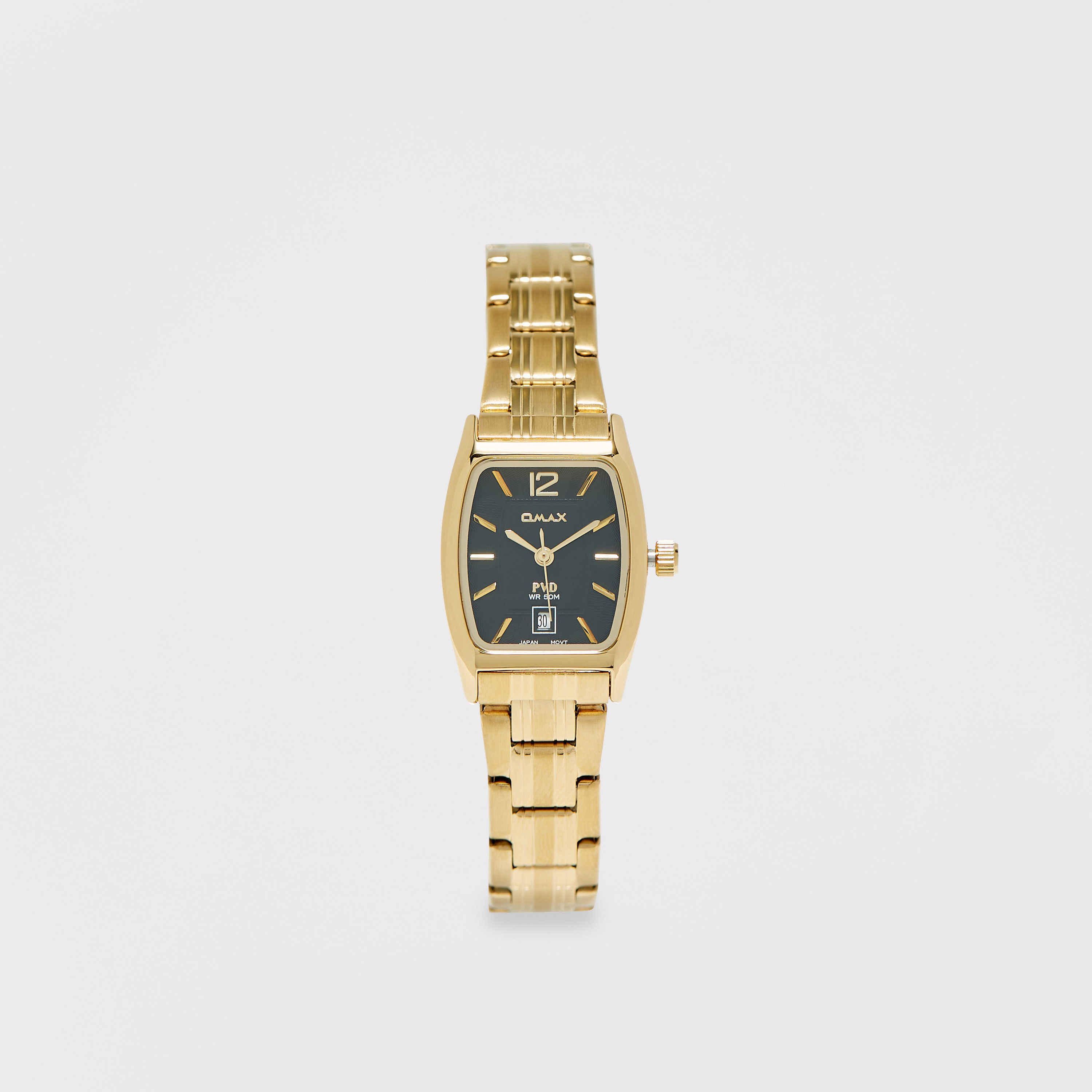ساعة يد تناظرية ذهبية بحزام ستانلس ستيل للنساء من أوماكس - 00CFD028Q002-women-watchesandjewellery-watches-image-1