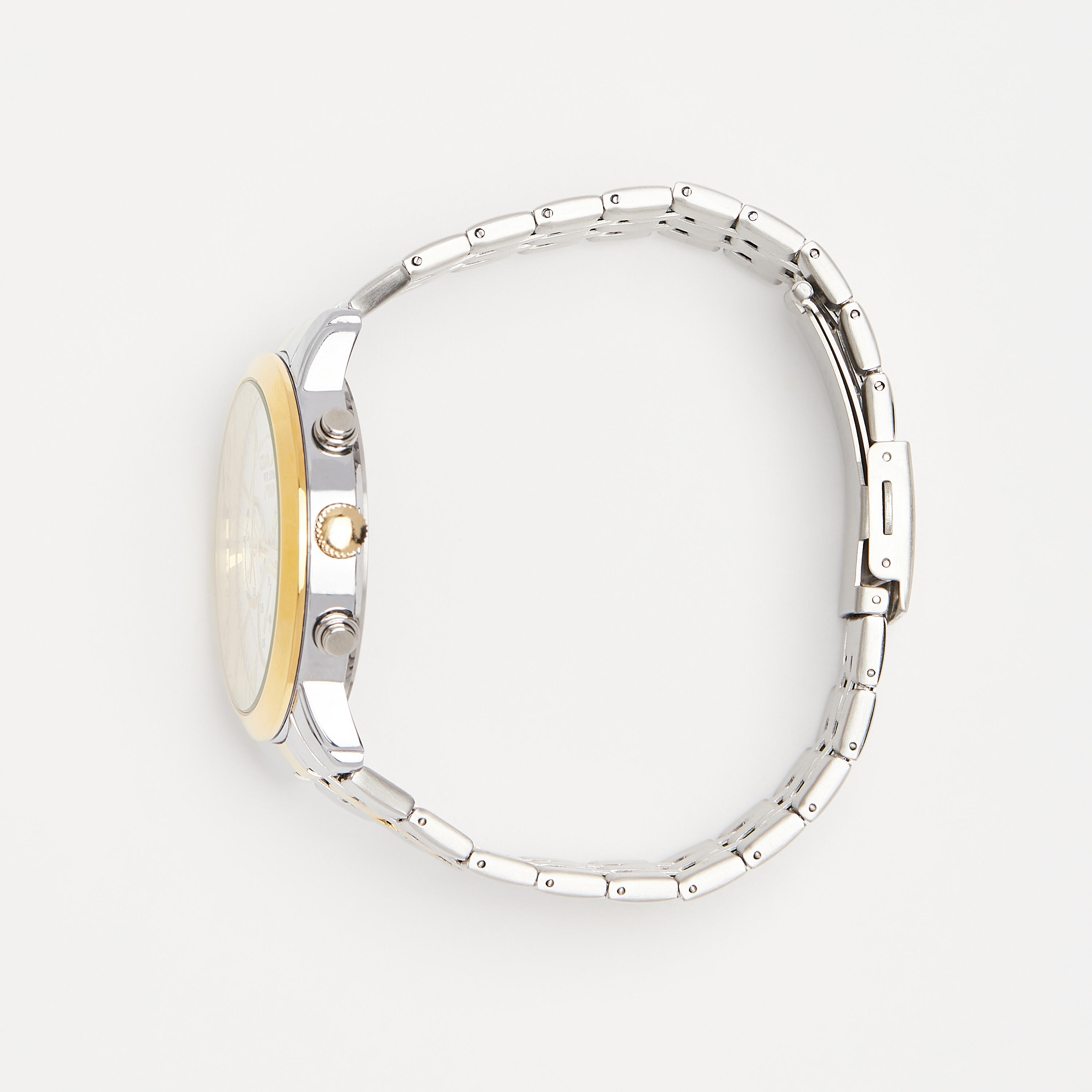 Omax Men's Silver & Gold Stainless Steel Strap Analog Wristwatch - 00FHM005N002 | 44 MM-men-watchesandjewellery-watches-image-10