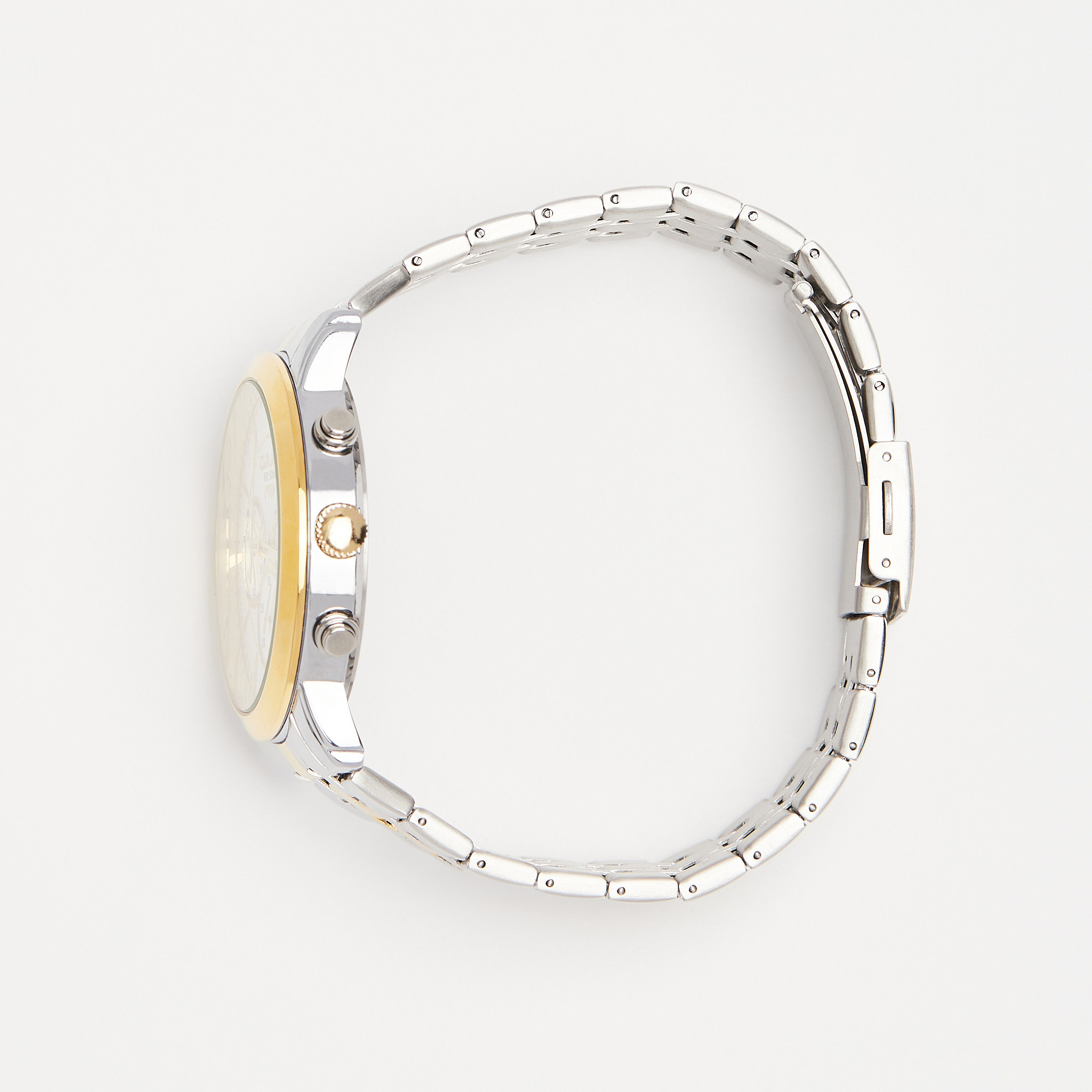 Omax Men's Silver & Gold Stainless Steel Strap Analog Wristwatch - 00FHM005N002 | 44 MM-men-watchesandjewellery-watches-image-10