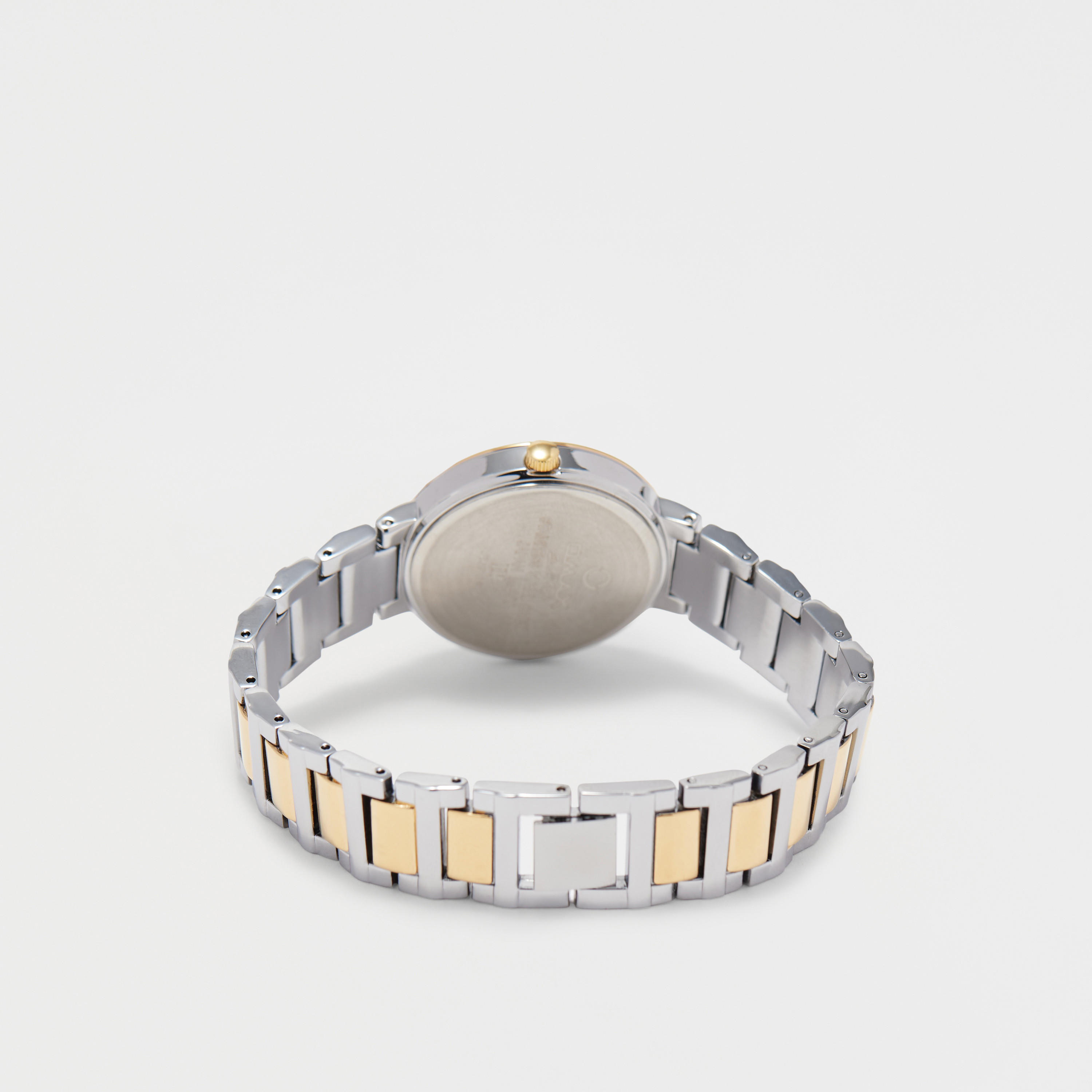 Omax Women's Silver & Gold Stainless Steel Strap Analog Wristwatch - 00JDP030N002-women-watchesandjewellery-watches-image-3