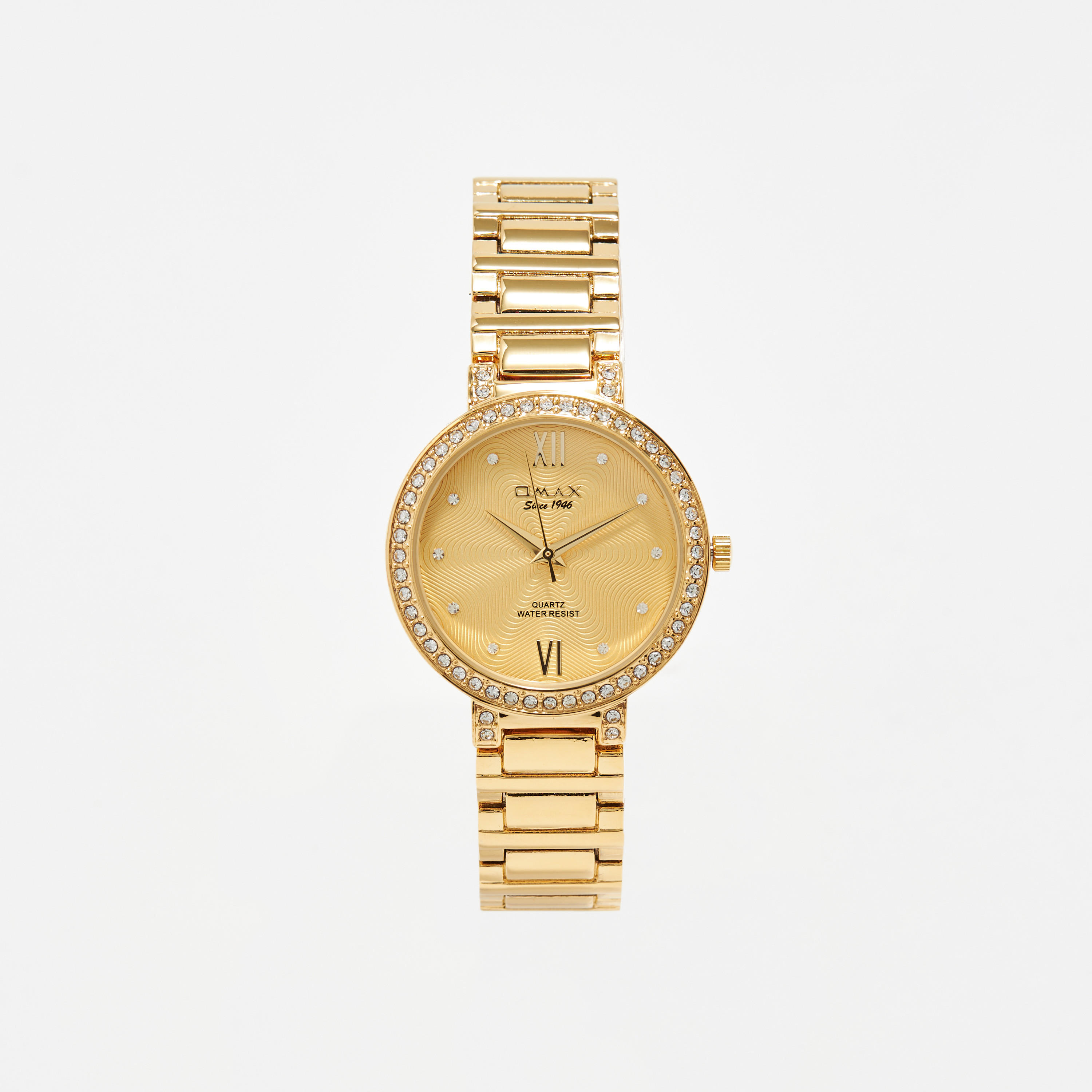 Omax Women's Gold Stainless Steel Strap Analog Wristwatch - 00JDP030Q001 | 36 MM-women-watchesandjewellery-watches-image-1