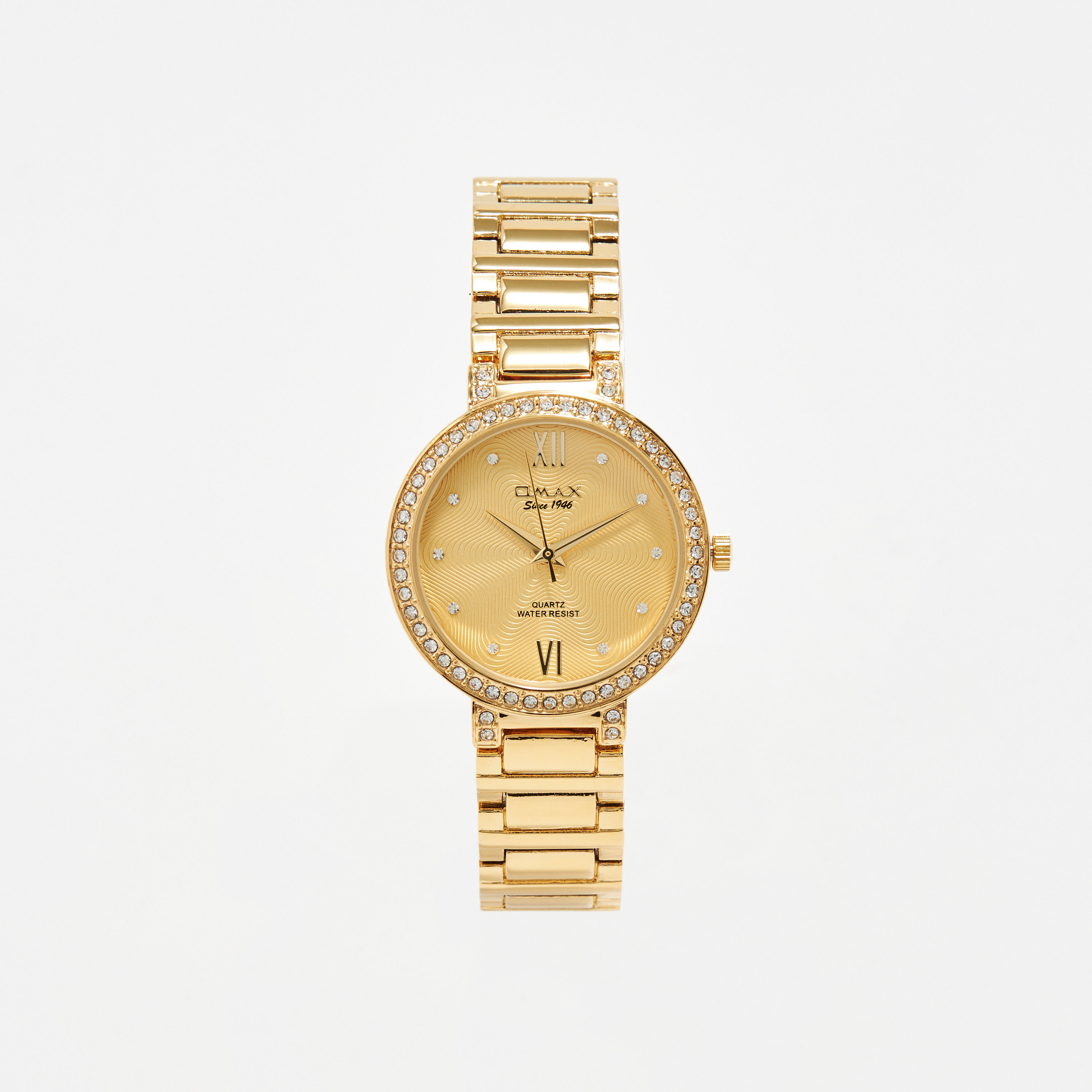 Omax Women's Gold Stainless Steel Strap Analog Wristwatch - 00JDP030Q001 | 36 MM-women-watchesandjewellery-watches-image-1