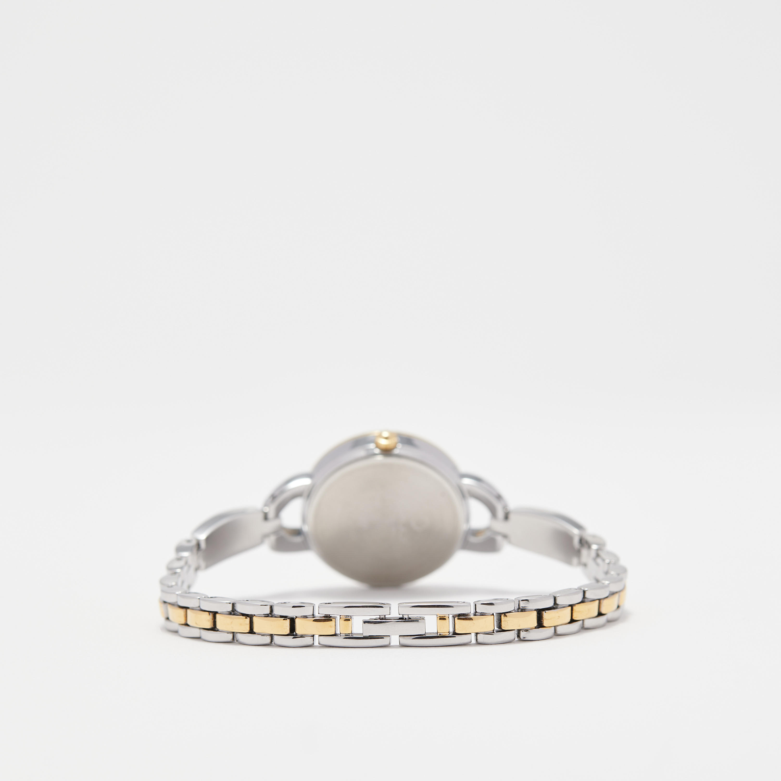 ساعة يد تناظرية فضية وذهبية بسوار ستانلس ستيل للنساء من أوماكس - 00JEC018N001-women-watchesandjewellery-watches-image-3