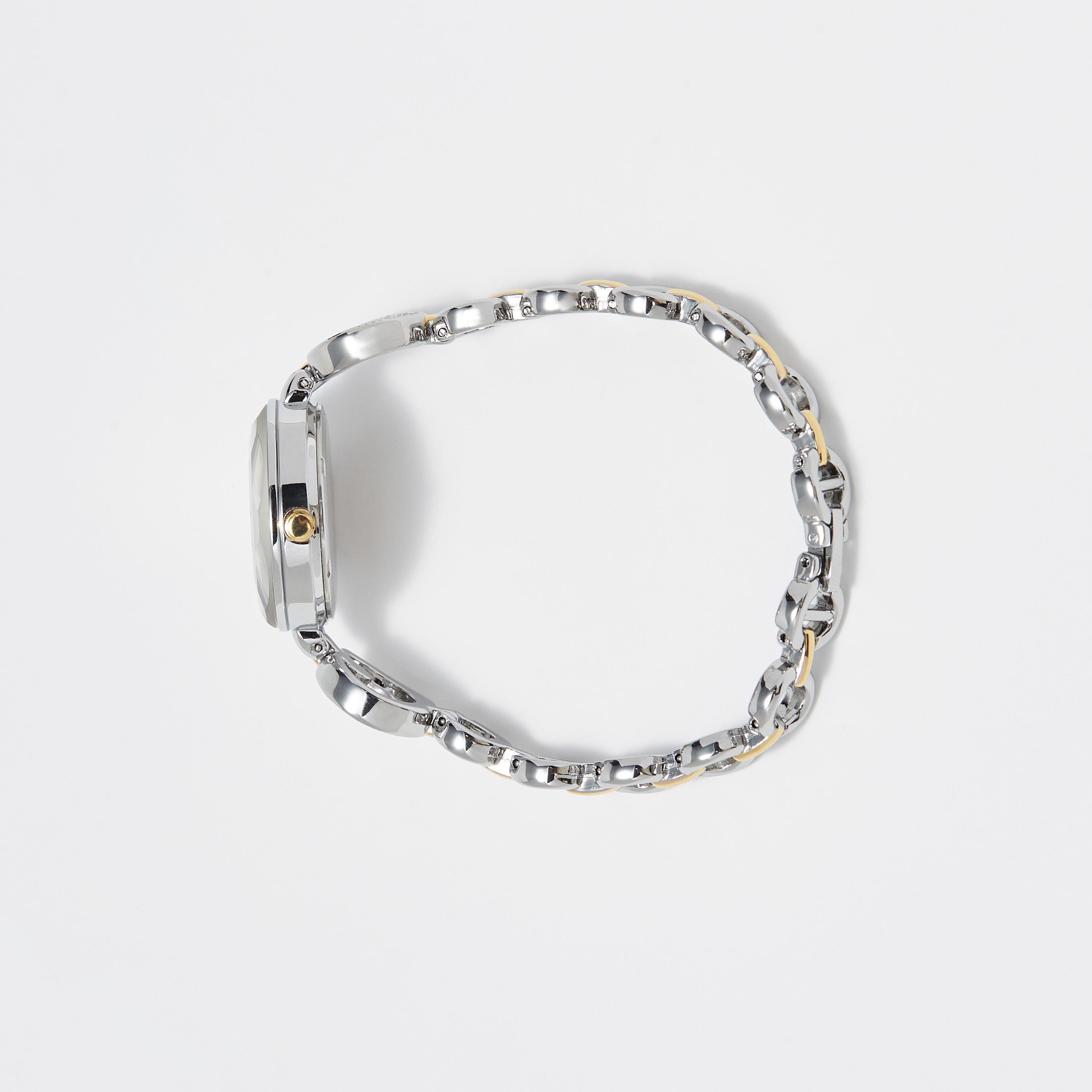 ساعة يد تناظرية فضية وذهبية بسوار ستانلس ستيل للنساء من أوماكس - 00JEC042N002-women-watchesandjewellery-watches-image-2