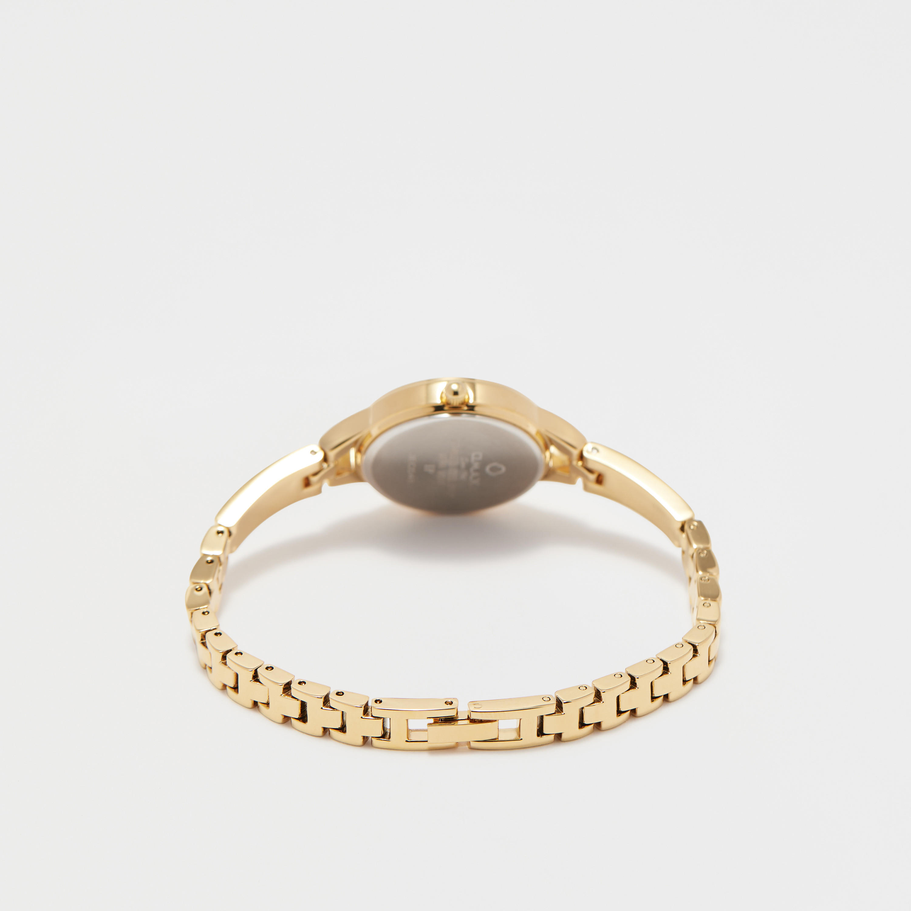 ساعة يد تناظرية ذهبية بحزام ستانلس ستيل للنساء من أوماكس - 00JEC048Q008-women-watchesandjewellery-watches-image-3