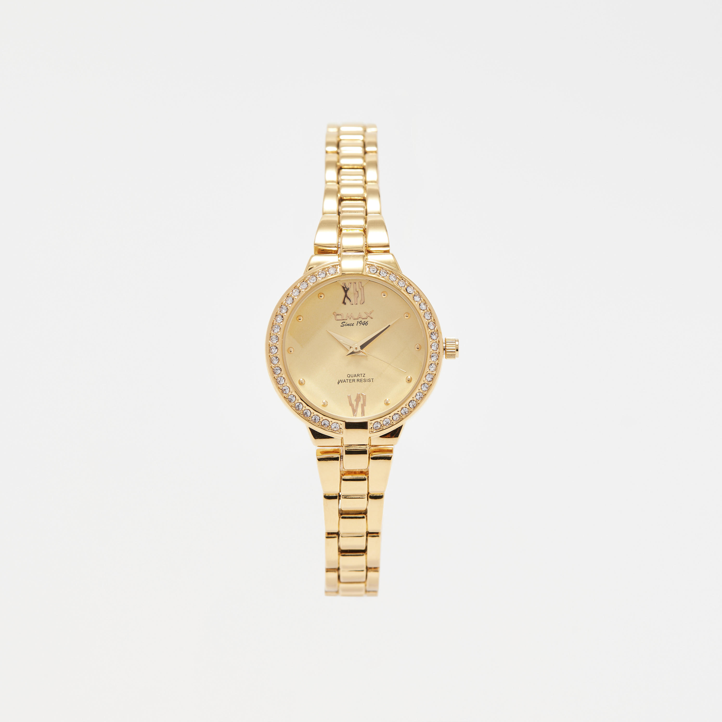 Omax Women's Gold Stainless Steel Strap Analog Wristwatch - 00JEC050Q001 | 28 MM-women-watchesandjewellery-watches-image-1