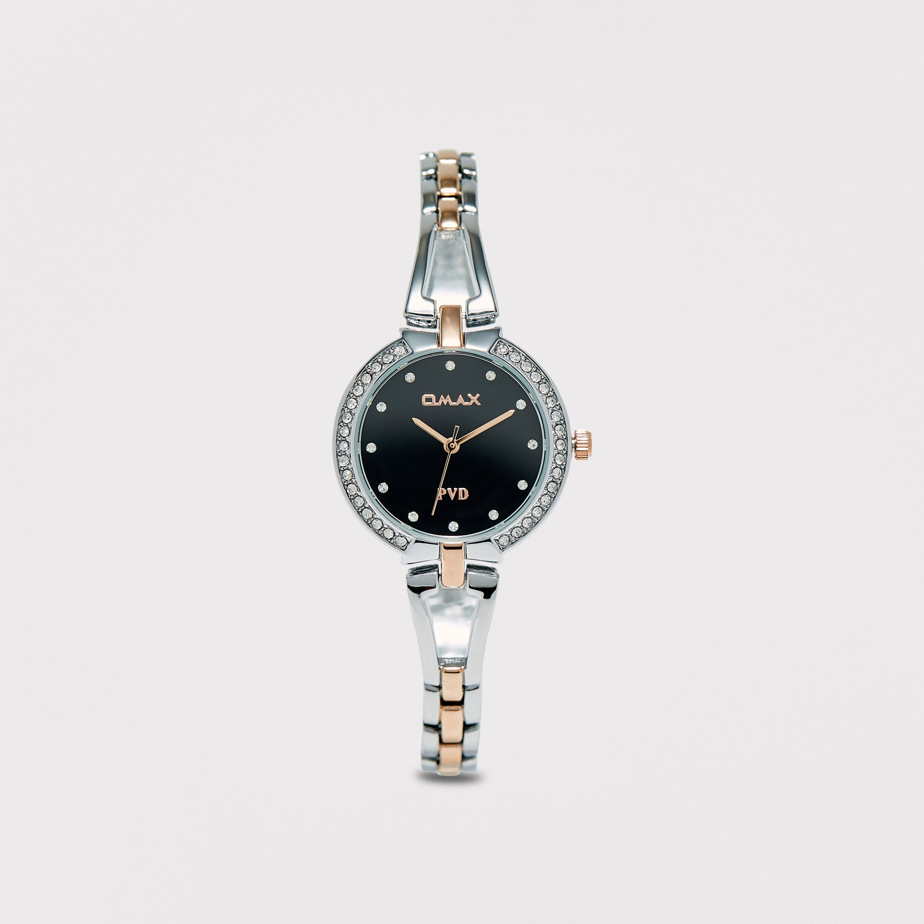 Omax Women's Silver and Gold Stainless Steel Strap Analog Wristwatch - 00JEX002N001-women-watchesandjewellery-watches-image-9