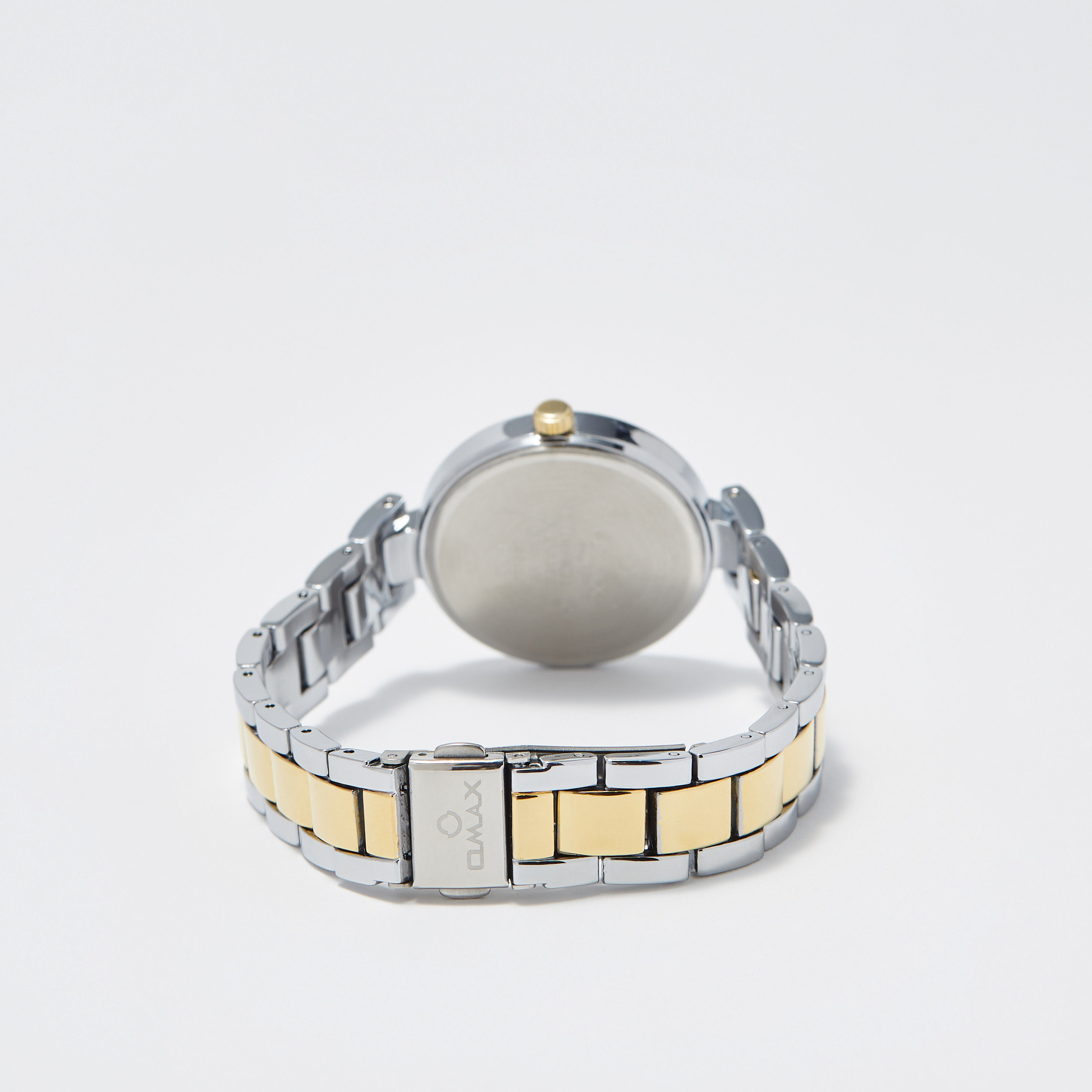 ساعة يد تناظرية فضية وذهبية بسوار ستانلس ستيل للنساء من أوماكس - 00JSS026N002-women-watchesandjewellery-watches-image-3