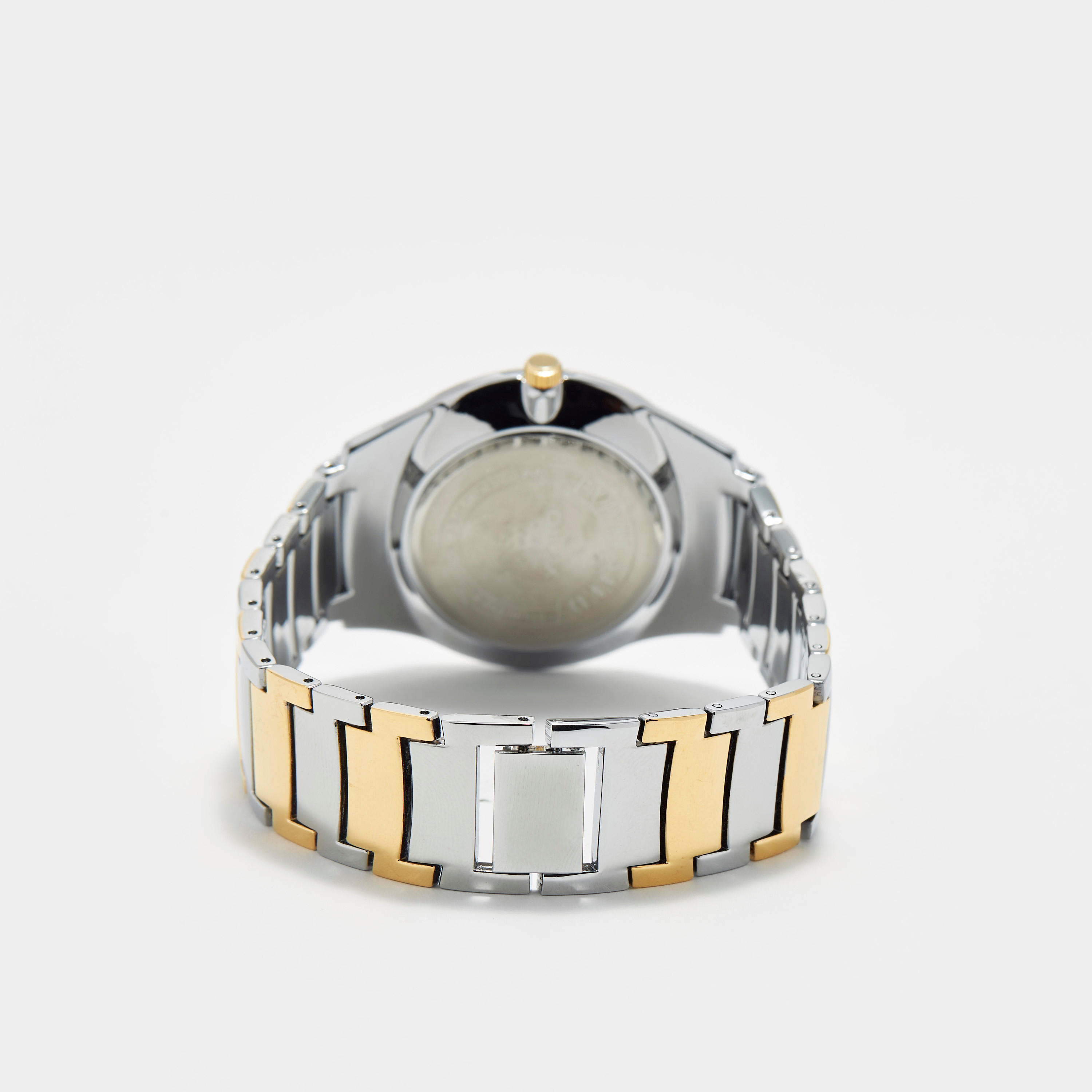ساعة يد تناظرية فضية وذهبية بسوار ستانلس ستيل للرجال من أوماكس - 00NSC001N002-men-watchesandjewellery-watches-image-3