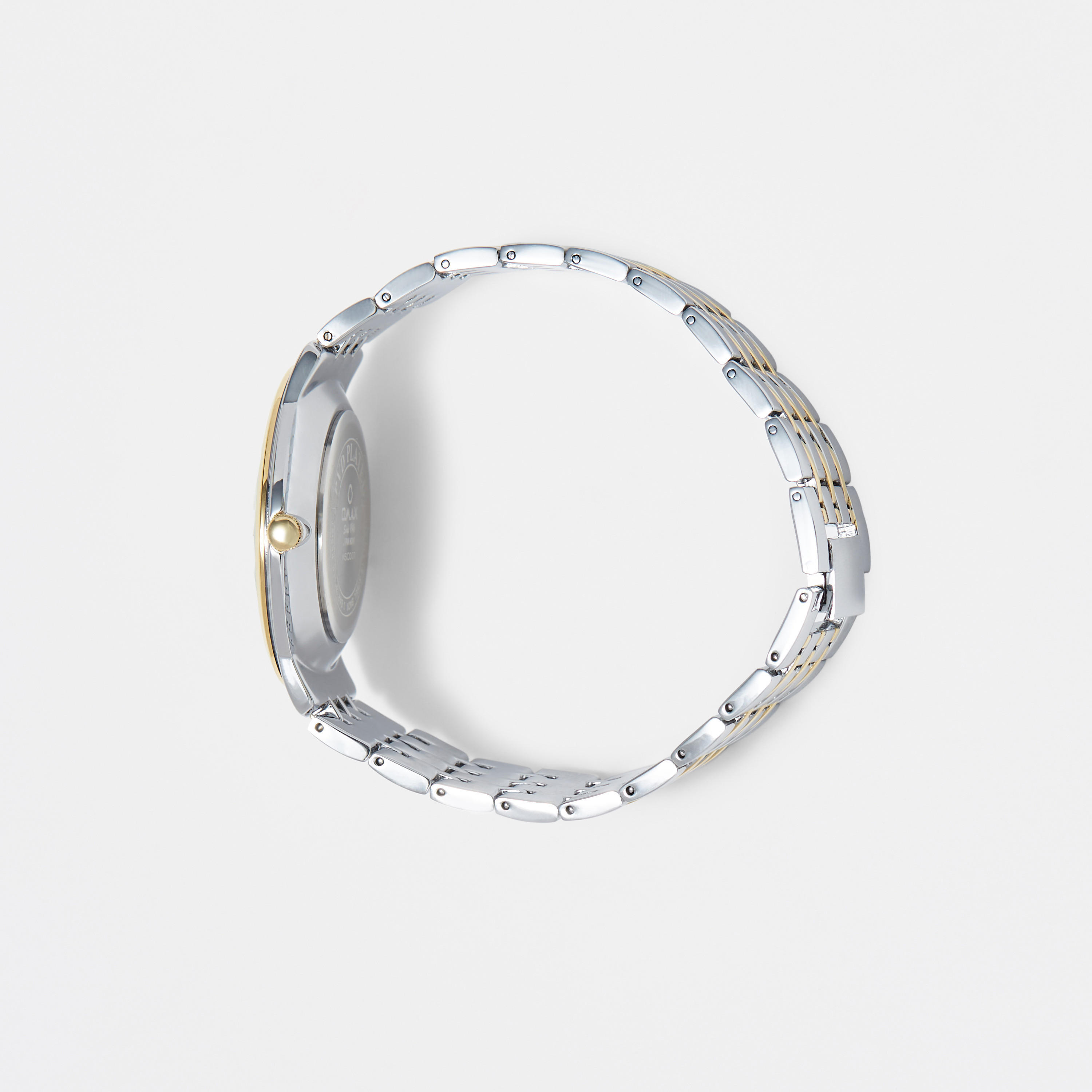 ساعة يد تناظرية فضية وذهبية بسوار ستانلس ستيل للرجال من أوماكس - 00NSC007N008-men-watchesandjewellery-watches-image-3