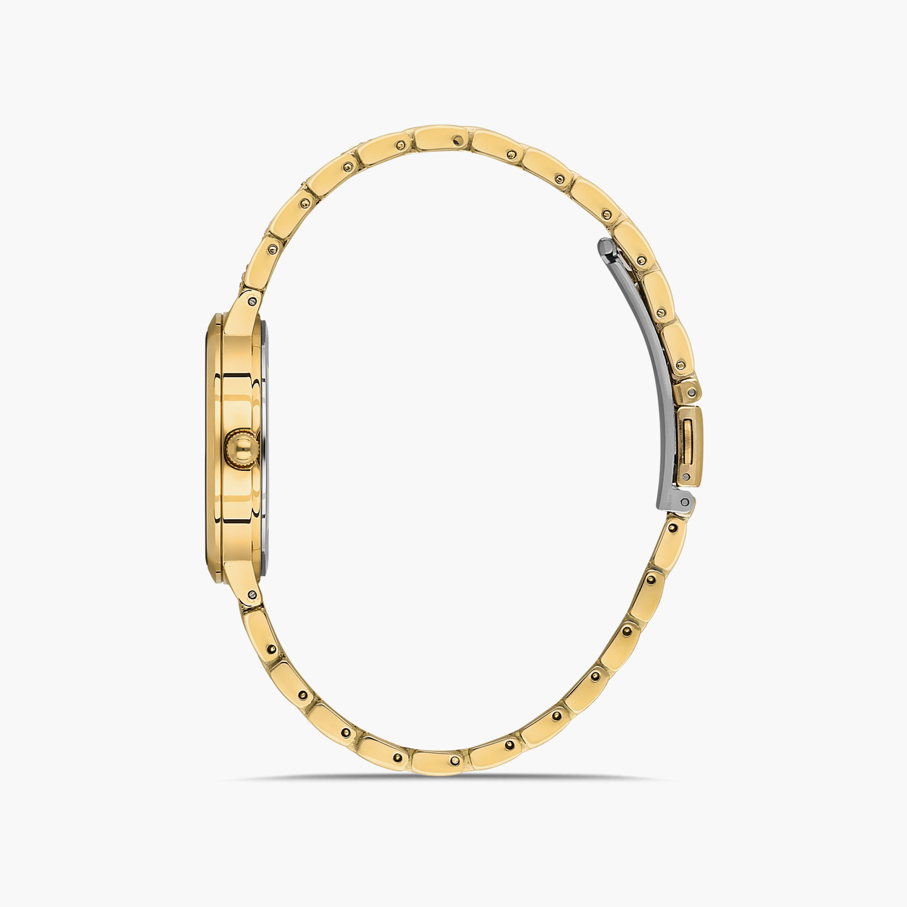 ساعة يد تناظرية ذهبية بسوار ستانلس ستيل للنساء من أوماكس - 00OYY006Q001-women-watchesandjewellery-watches-image-2