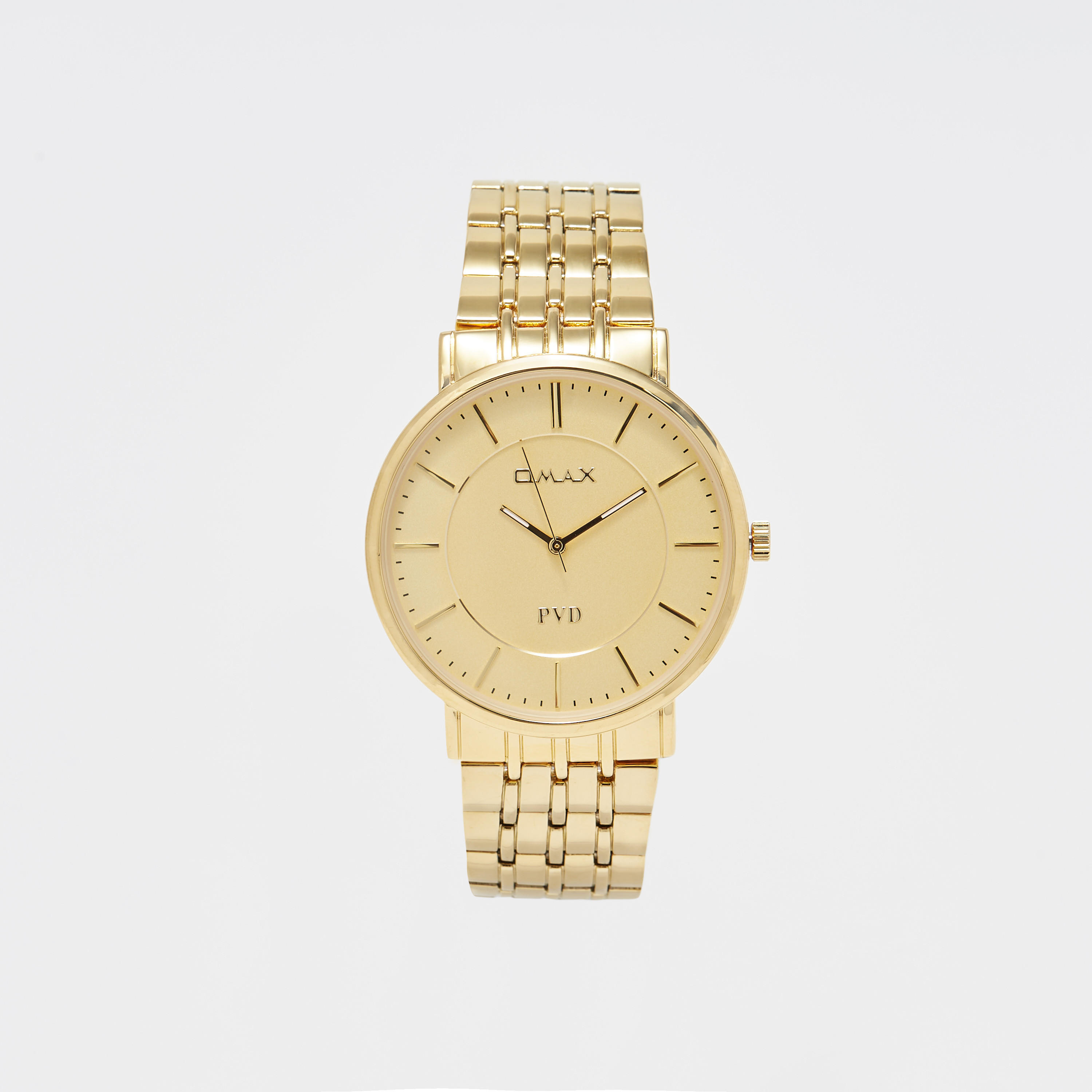 ساعة يد تناظرية ذهبية بسوار ستانليس ستيل للرجال من أوماكس - 00RNS003Q001-men-watchesandjewellery-watches-image-1