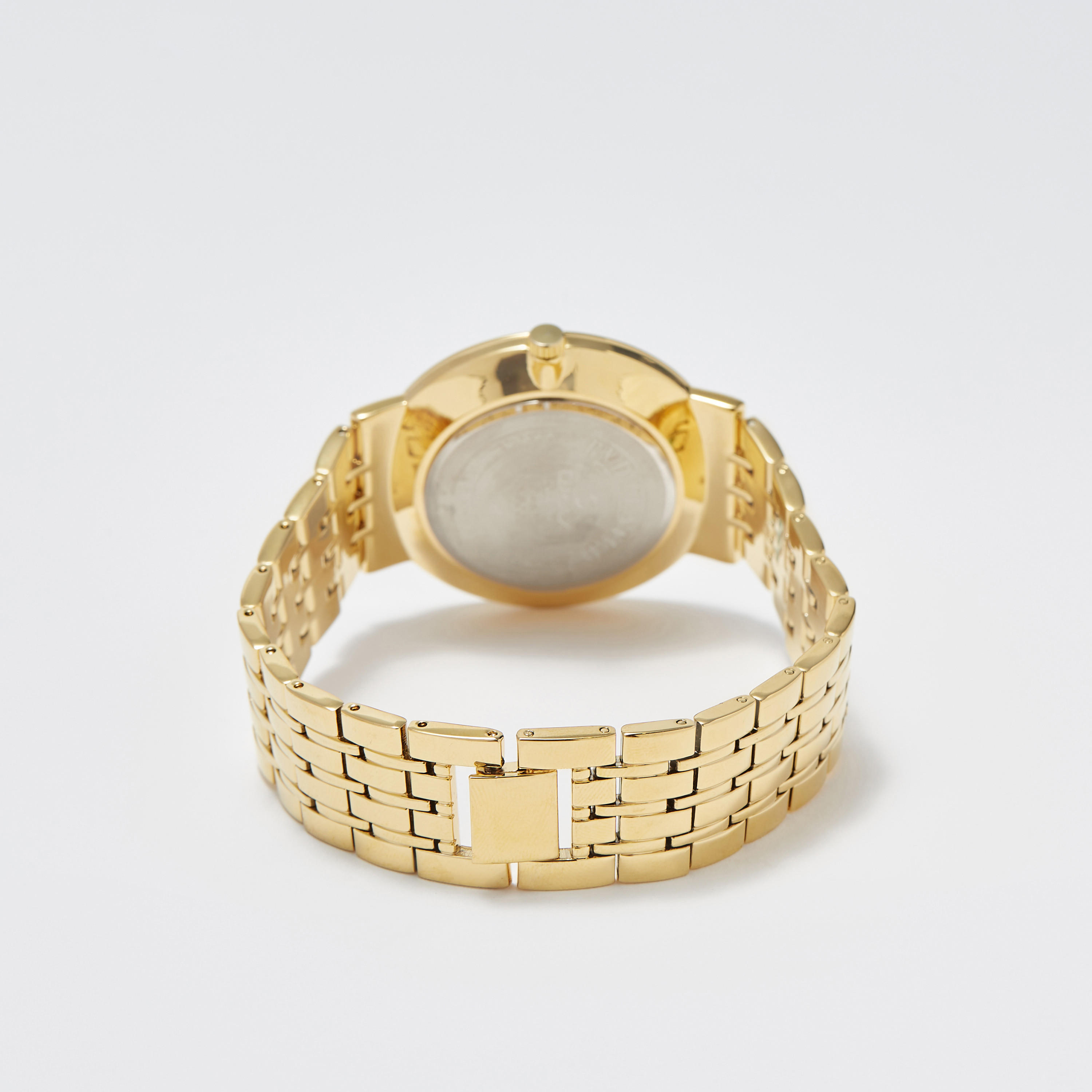 ساعة يد تناظرية ذهبية بسوار ستانليس ستيل للرجال من أوماكس - 00RNS003Q007-men-watchesandjewellery-watches-image-3
