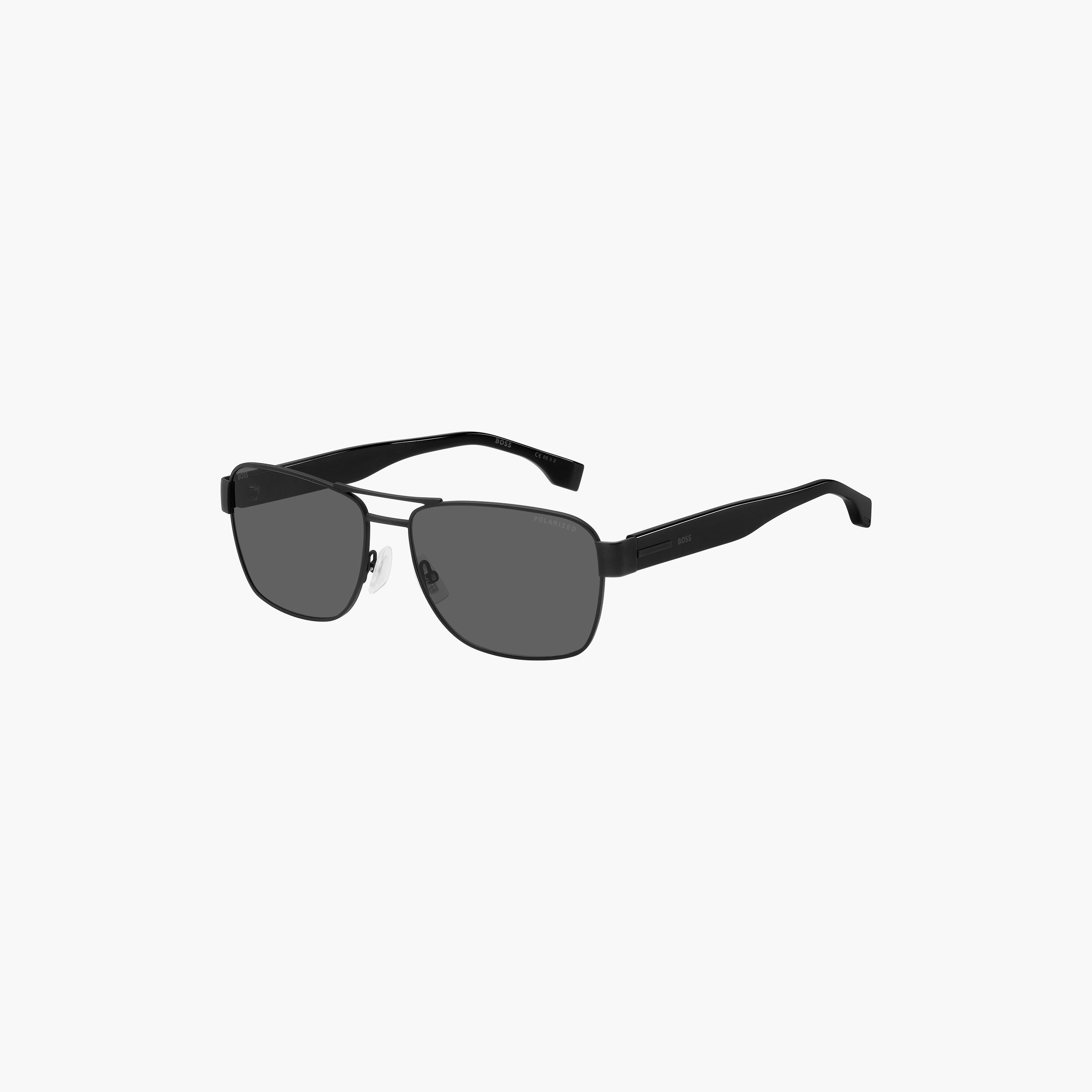 Hugo Boss Men's Polarized and UV Protected Grey Lens 60 mm Navigator Sunglasses | 205403-men-sunglasses-image-1