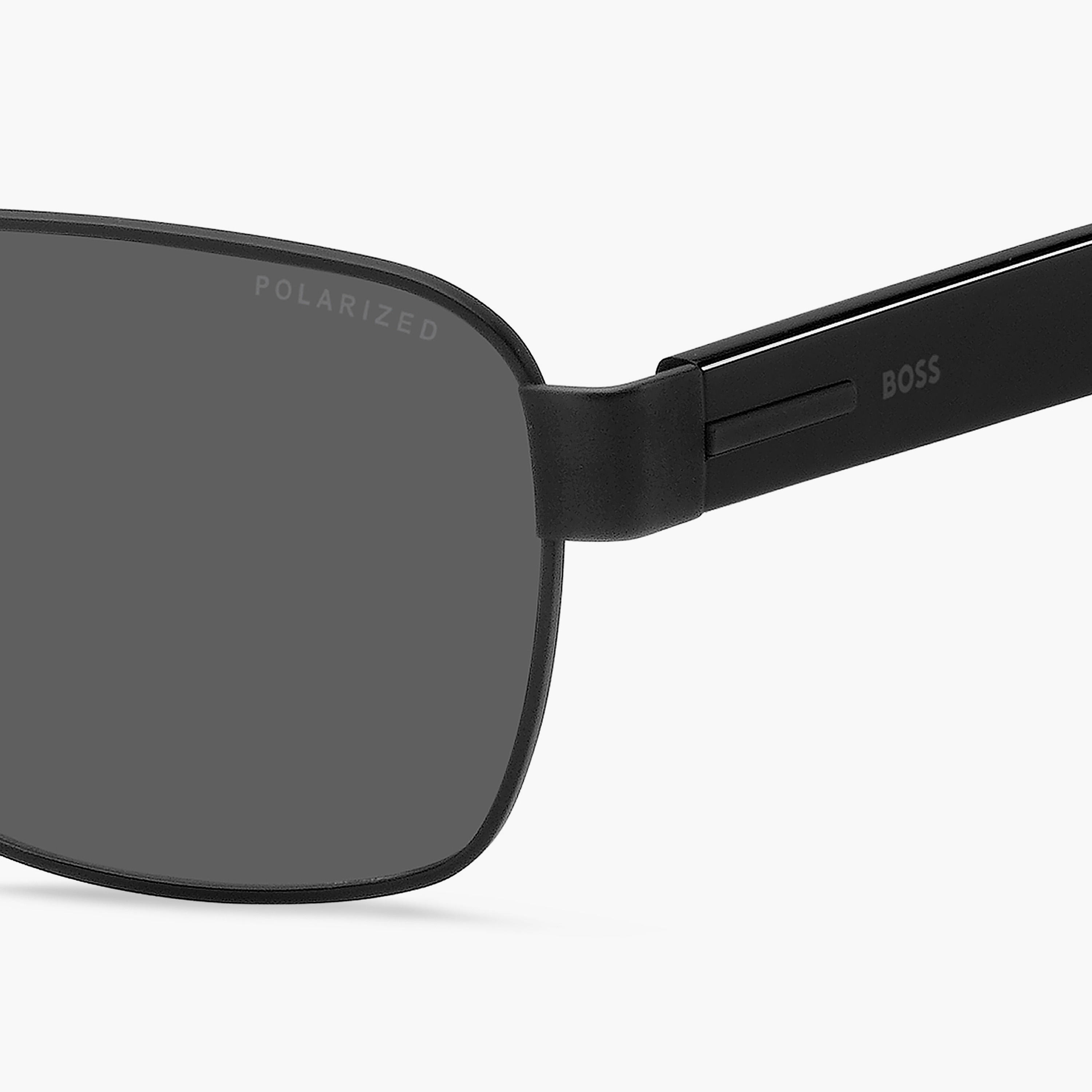 Hugo Boss Men's Polarized and UV Protected Grey Lens 60 mm Navigator Sunglasses | 205403-men-sunglasses-image-4
