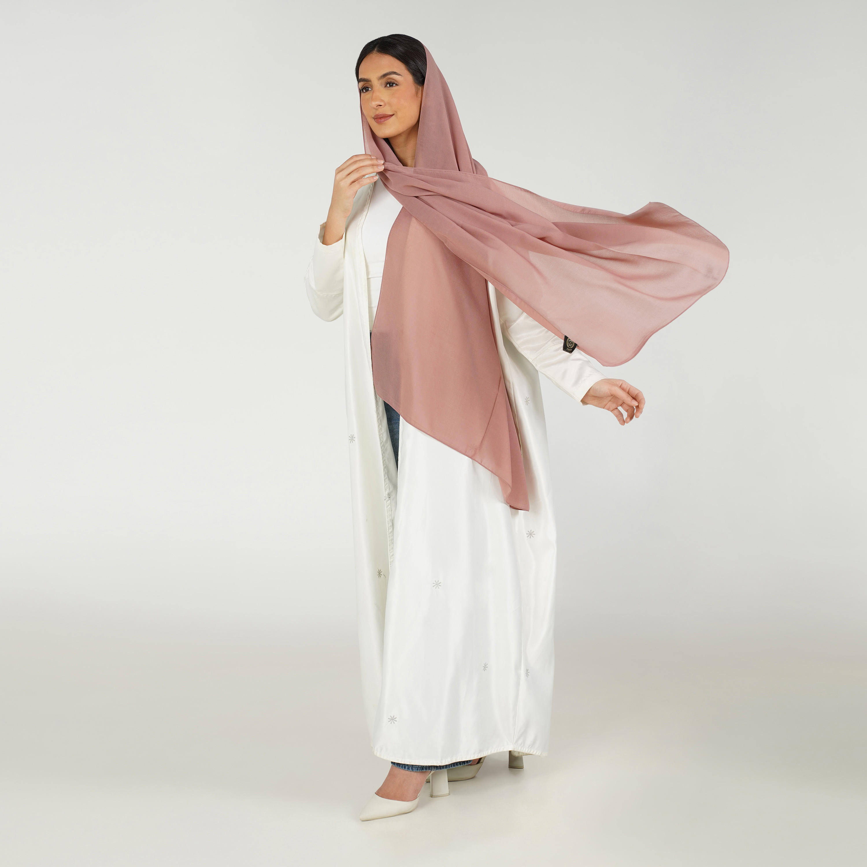 Zora Solid Chiffon Hijabs -women-arabicclothing-headscarf-hijab-image-3