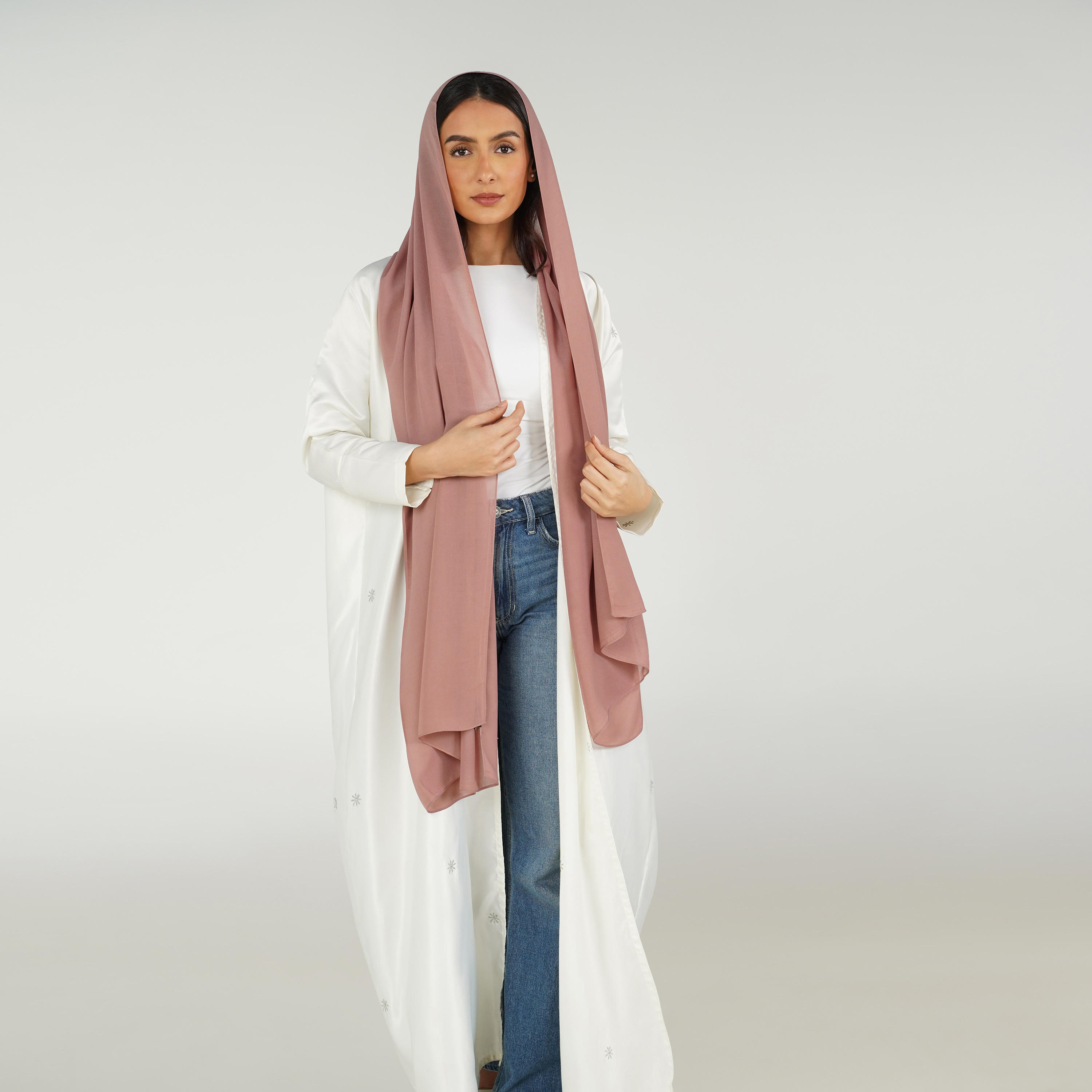 Zora Solid Chiffon Hijabs -women-arabicclothing-headscarf-hijab-image-4