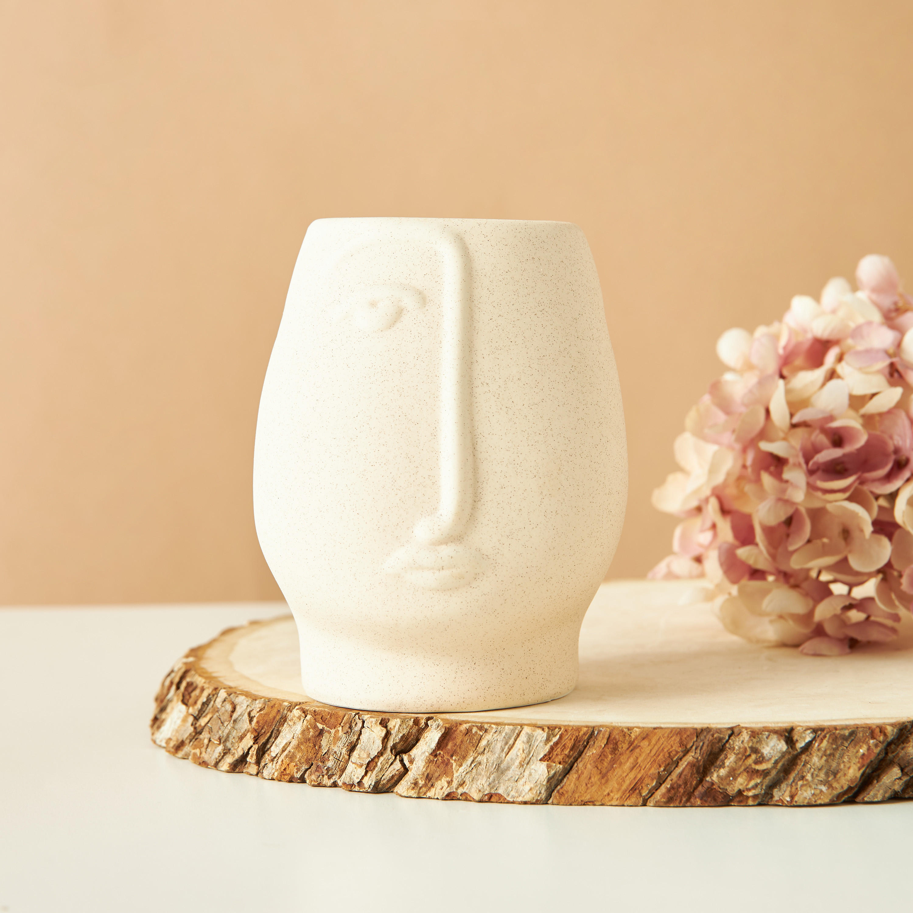 Face Shaped Porcelain Oil Burner - 10x9x12 cms-household-homefragrance-burners-image-1