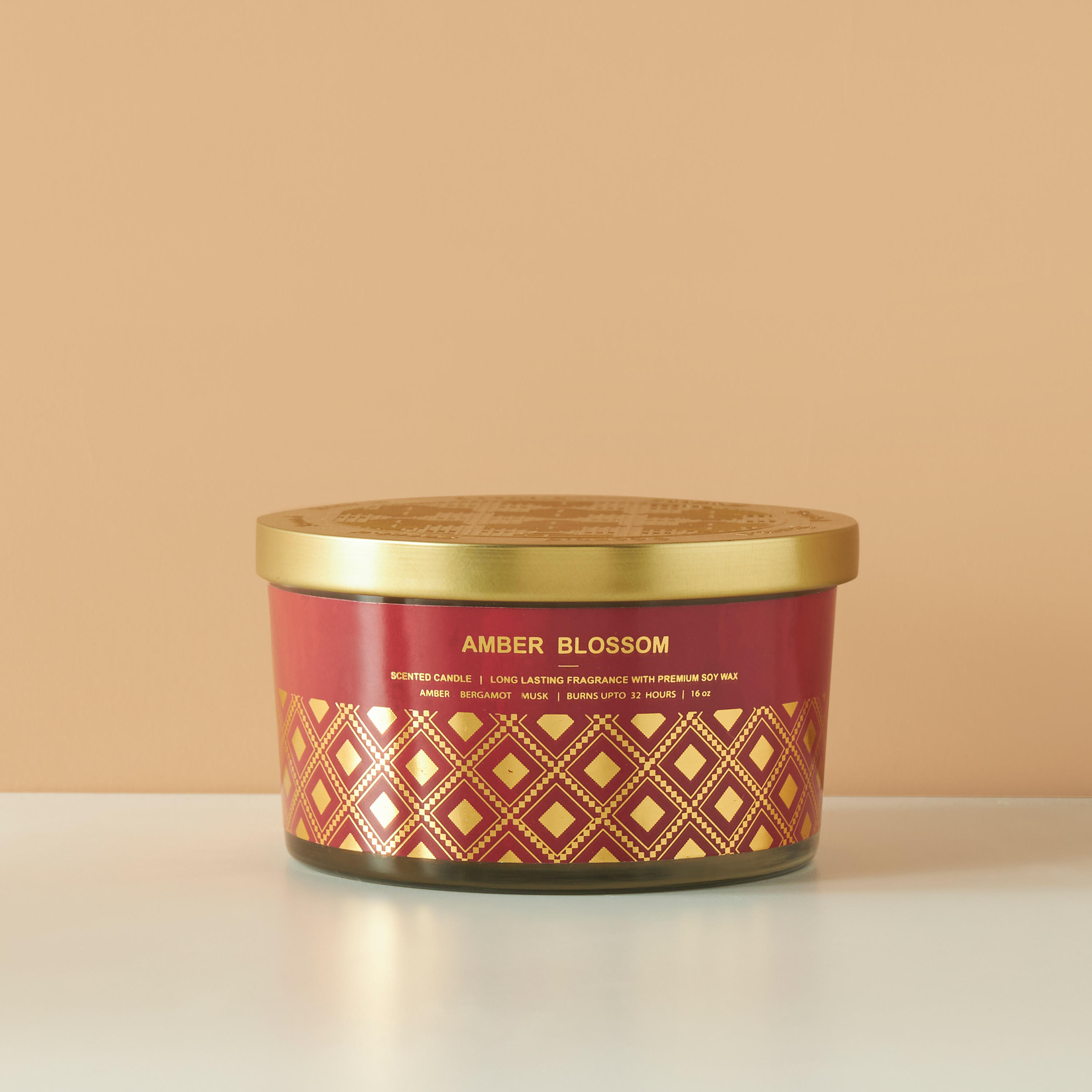 Scent.d Amber Blossom 3-Wick Jar Candle - 16 oz-household-homefragrance-candles-image-2